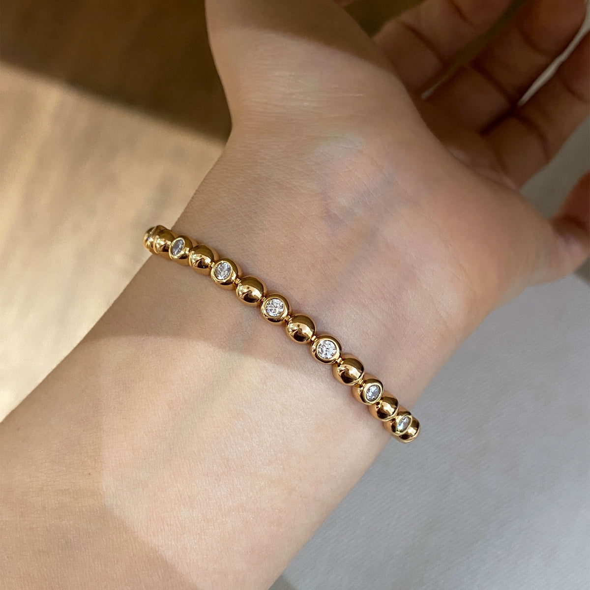 Round Bead Bracelet | Silver Bracelet