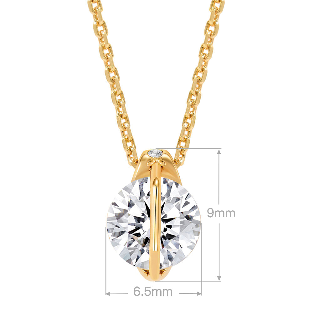 Vivid Sparkling Necklace | Silver Necklace