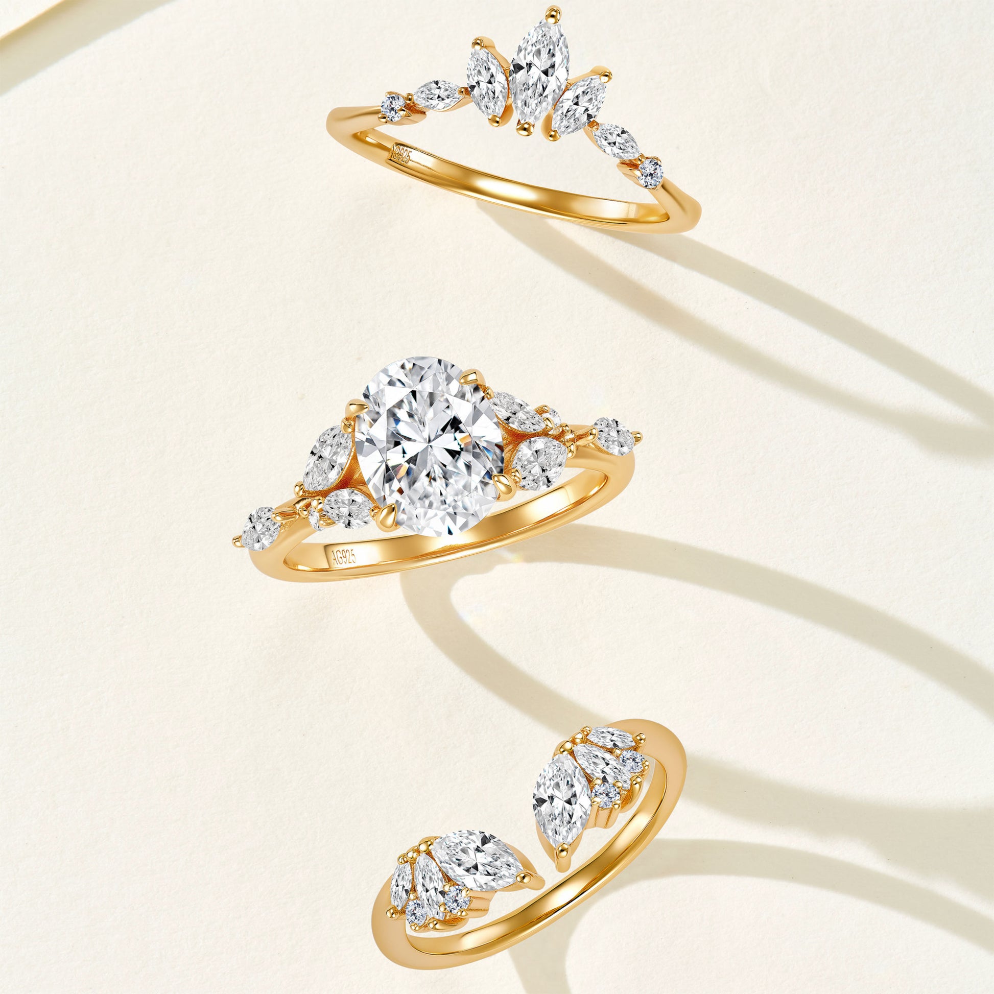 Luxury Stackable Ring Set Ring | Silver  Ring