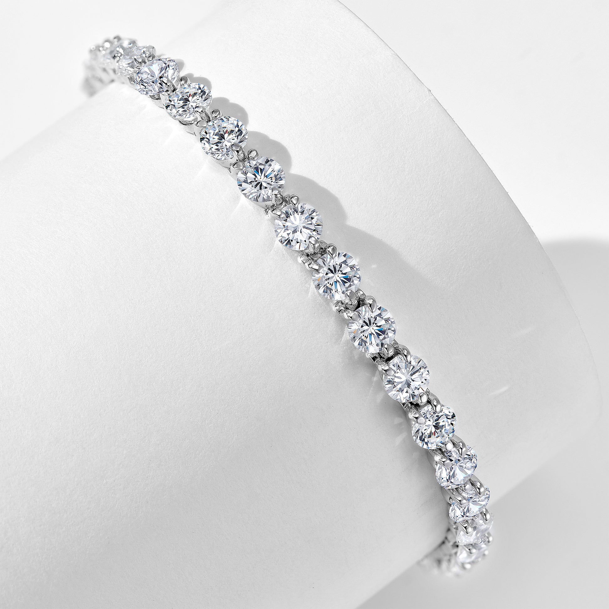 Three-prong Gemstone Bracelet｜Silver Bracelet