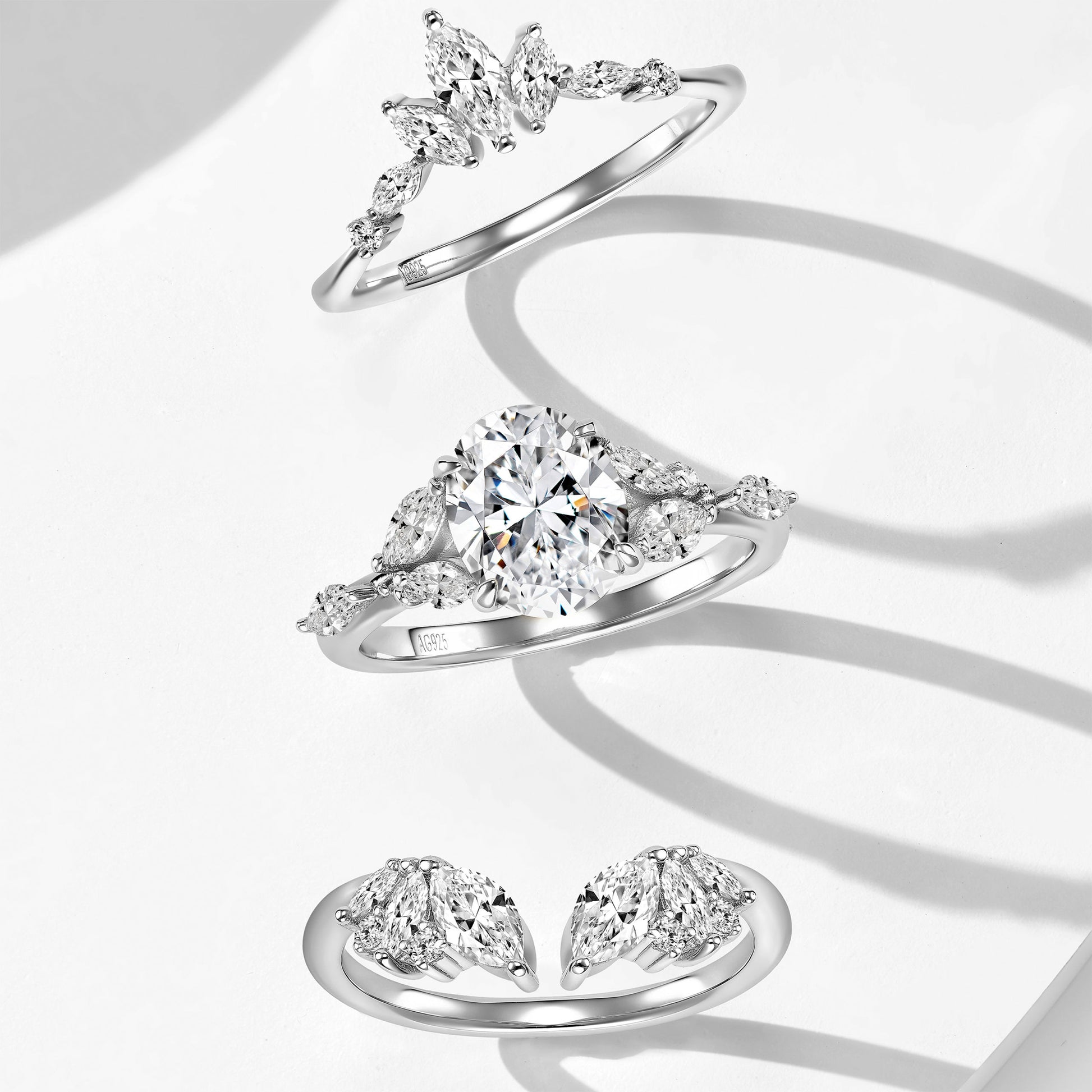 Luxury Stackable Ring Set Ring | Silver  Ring