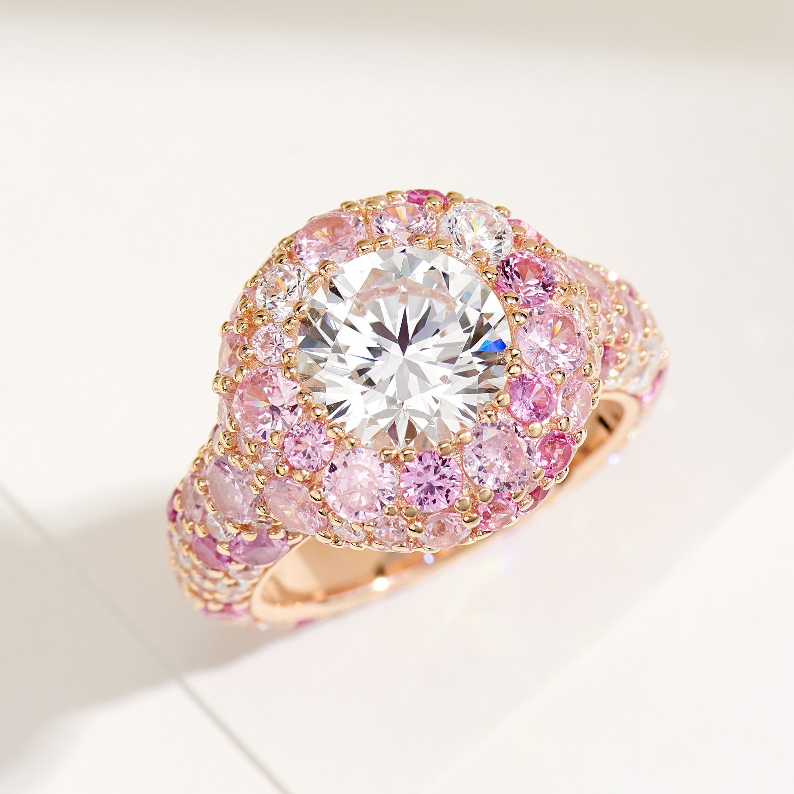 Pink Gemstone Candy Ring | Silver Ring