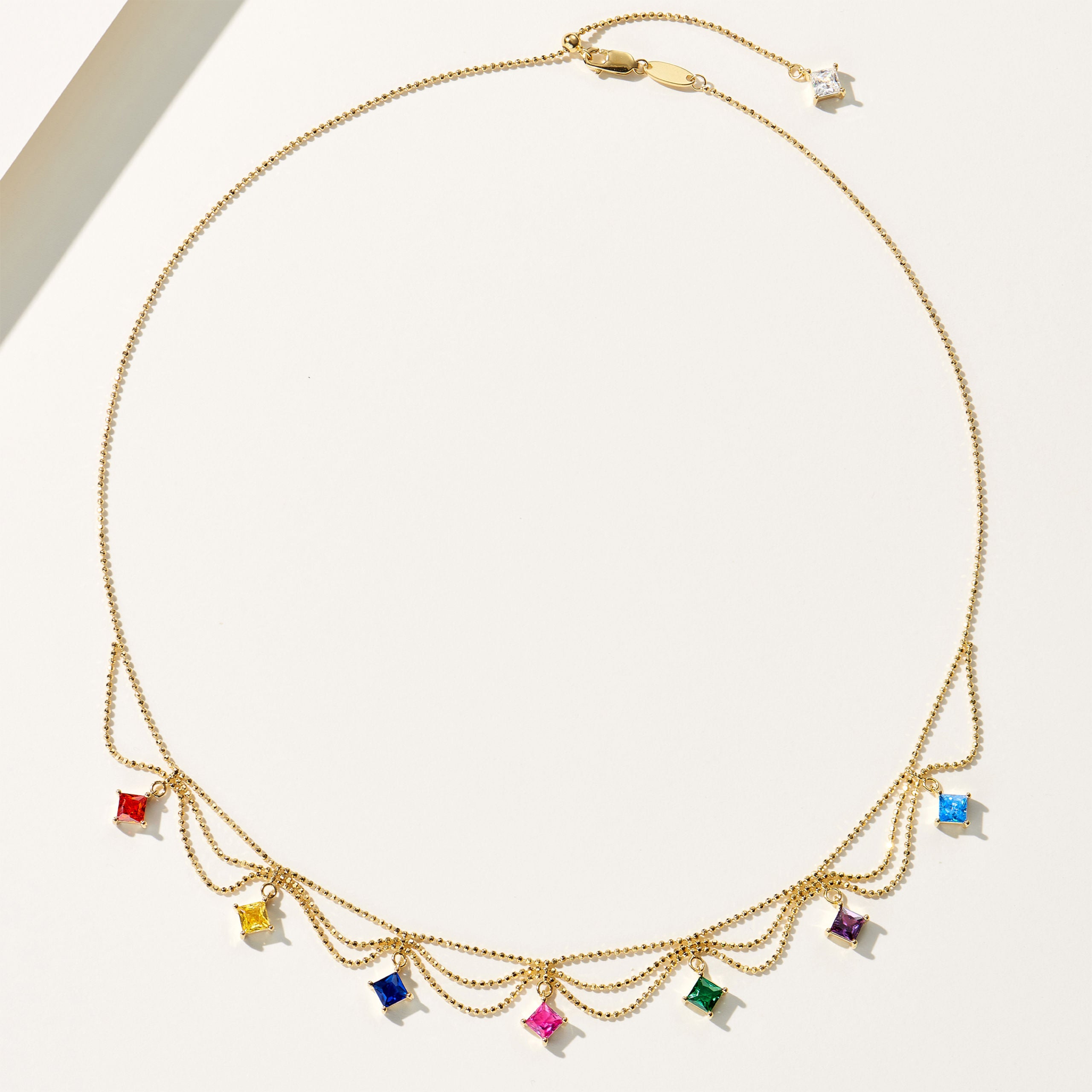 Rainbow Princess Necklace｜Silver Necklace