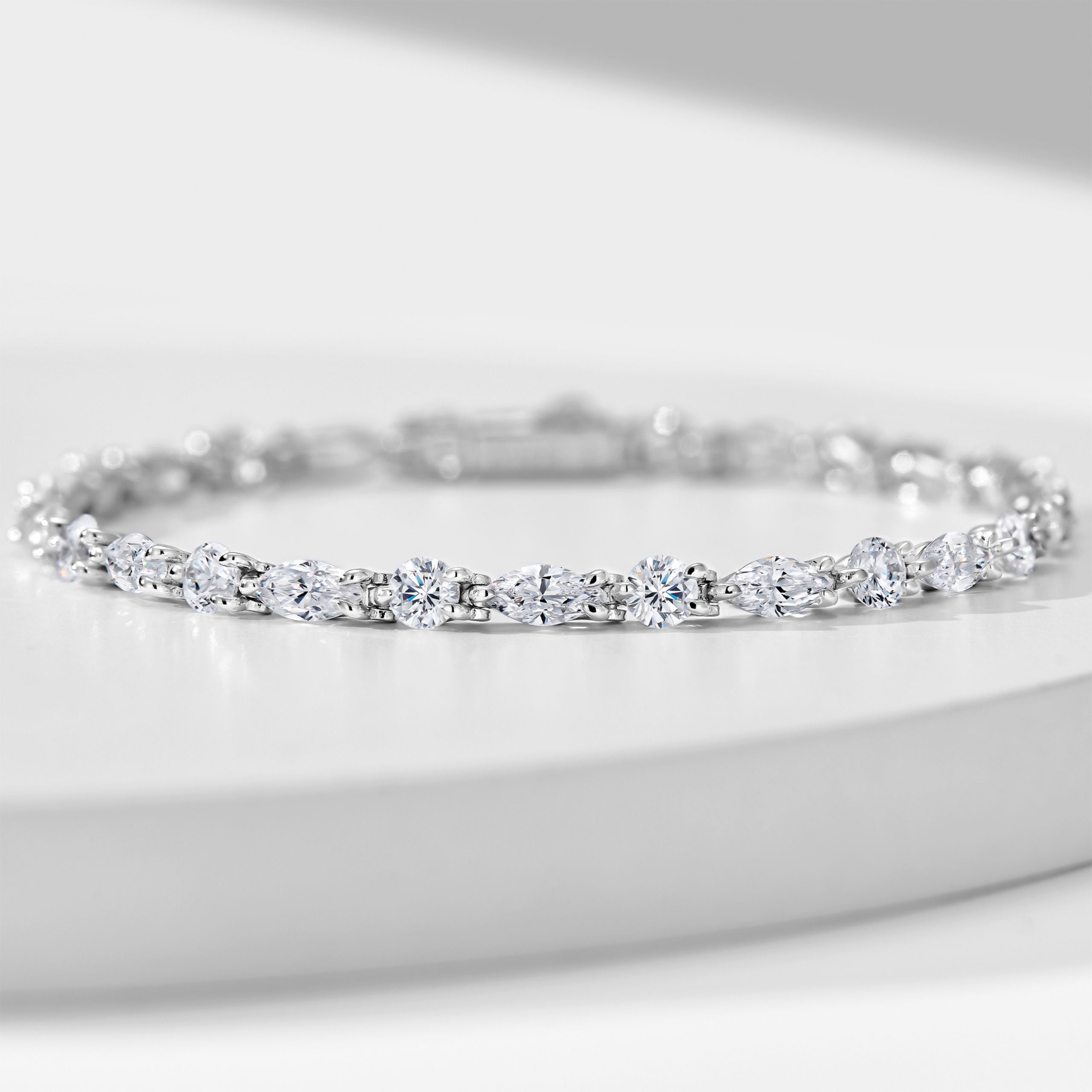Marquise Gemstone Bracelet｜Silver Bracelet