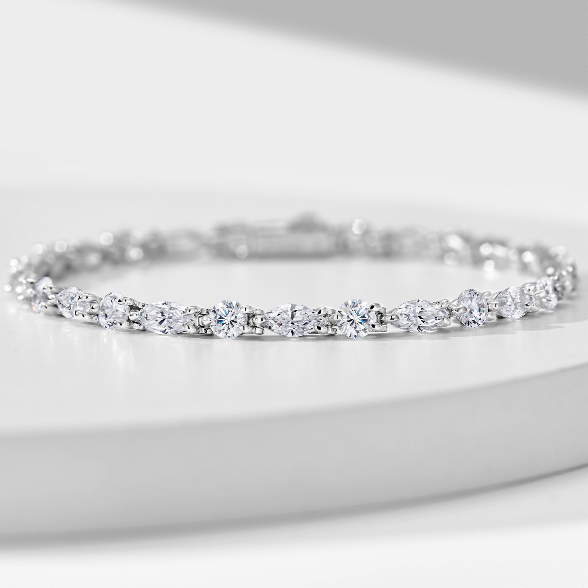 Marquise Gemstone Bracelet｜Silver Bracelet
