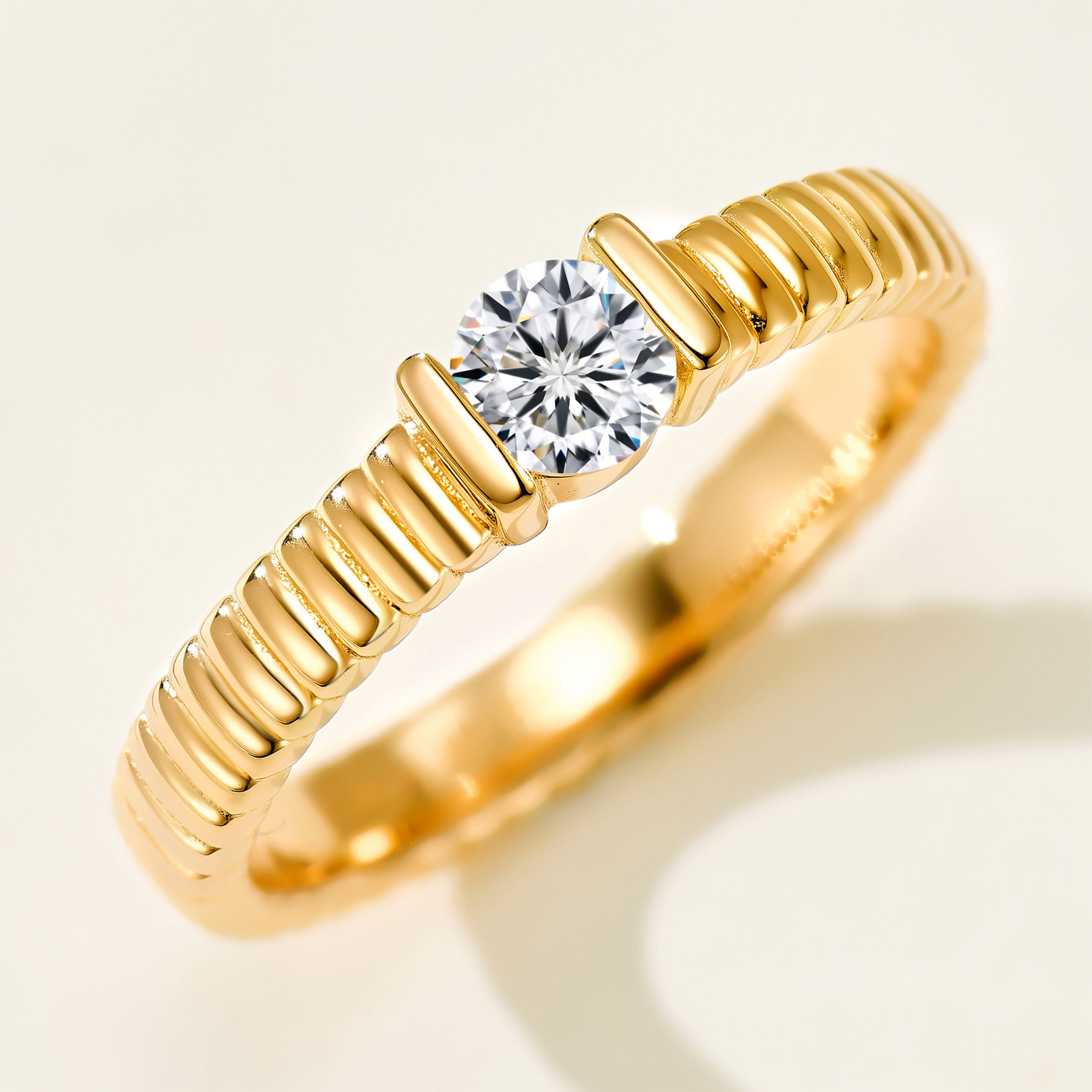 Double Band Moissanite Ring | Silver  Ring