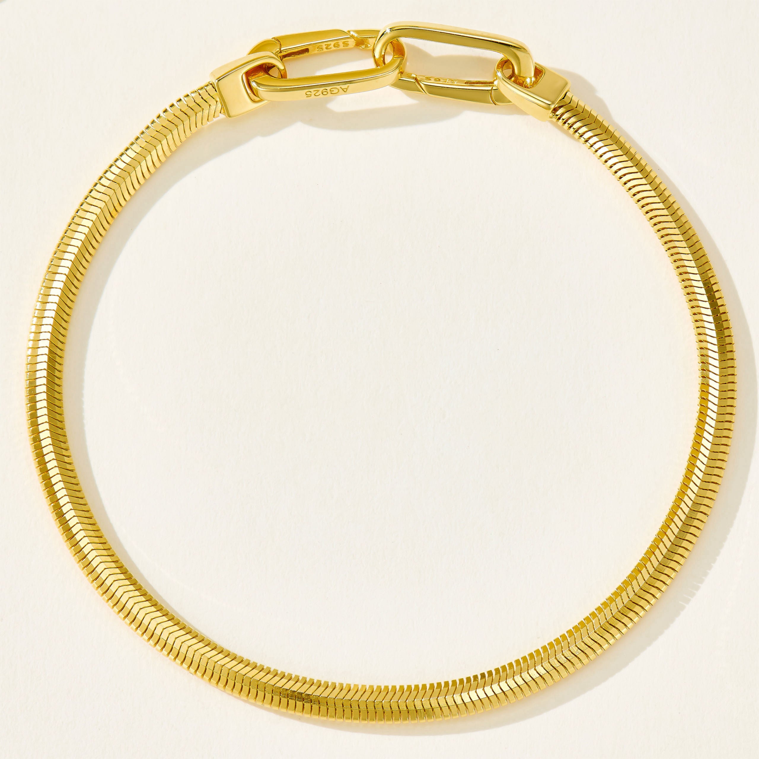 Italian Snake Chain Bracelet｜Silver Bracelet