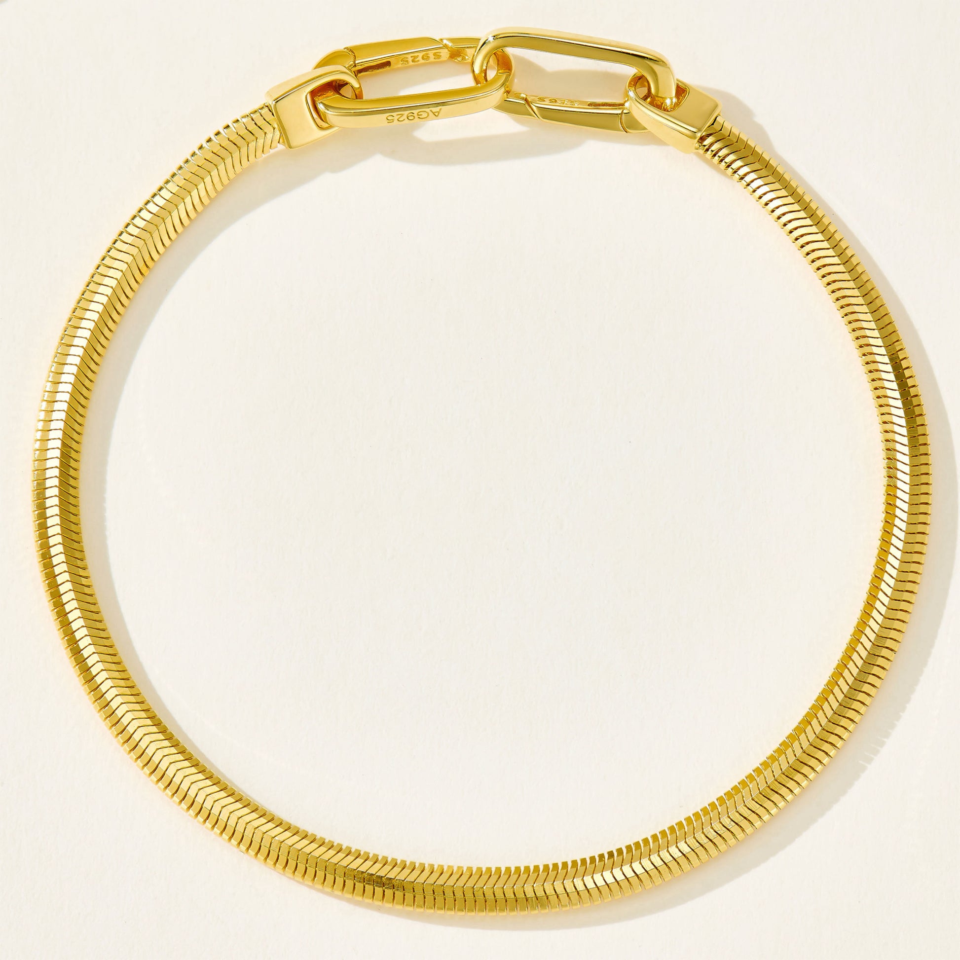 Italian Snake Chain Bracelet｜Silver Bracelet