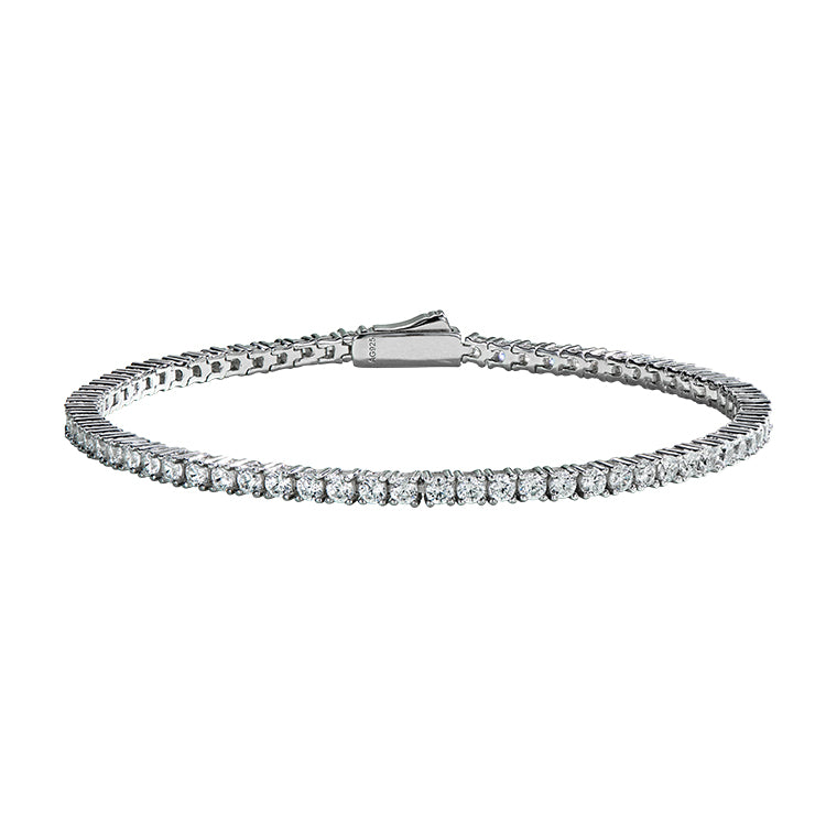 Minimalist Mini Tennis Silver Bracelet