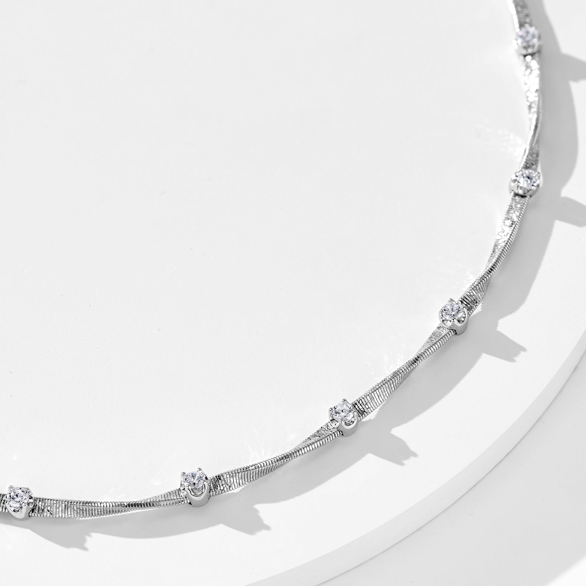 Italian Fine Gold Wire Necklace | Silver Necklace