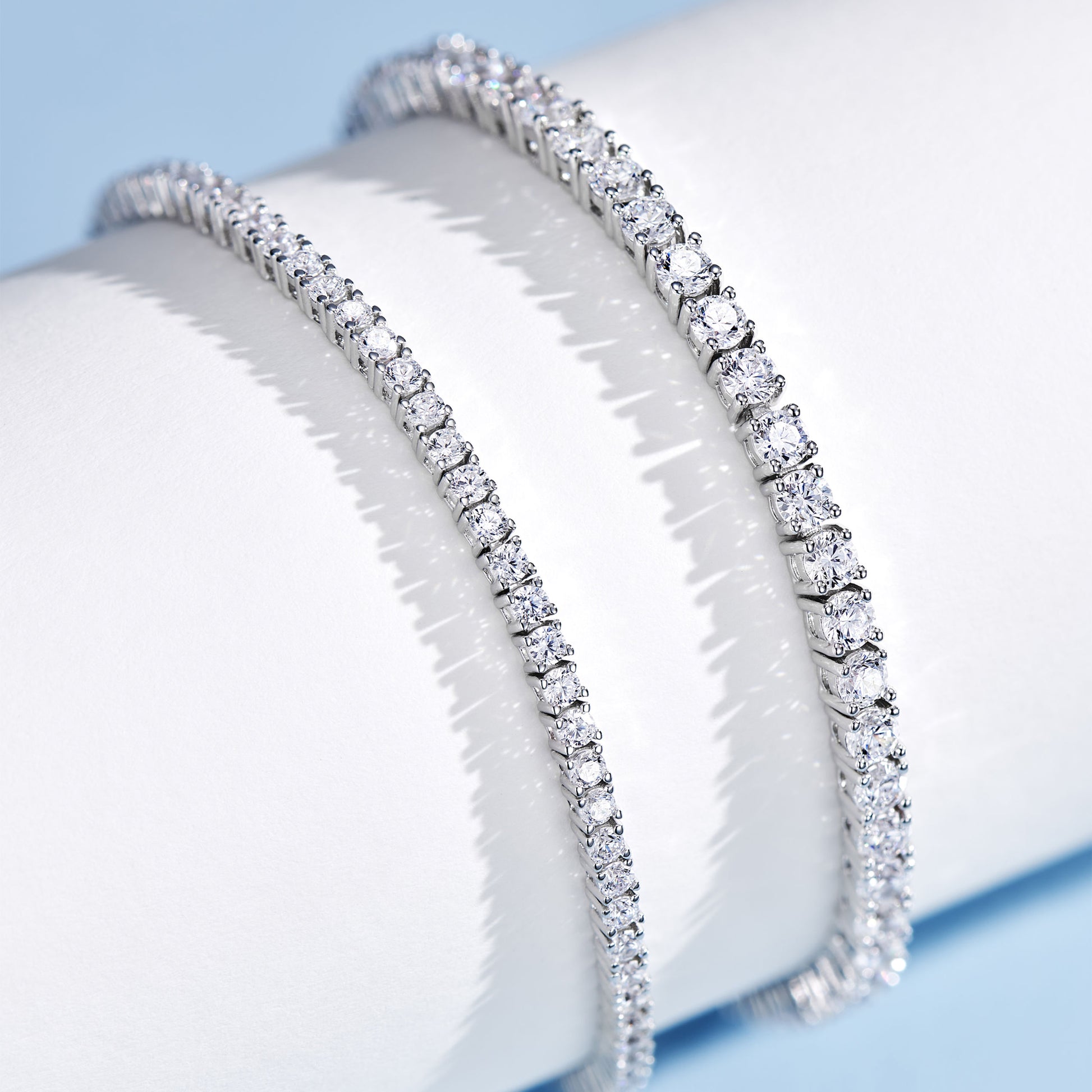 Minimalist Mini Tennis Silver Bracelet