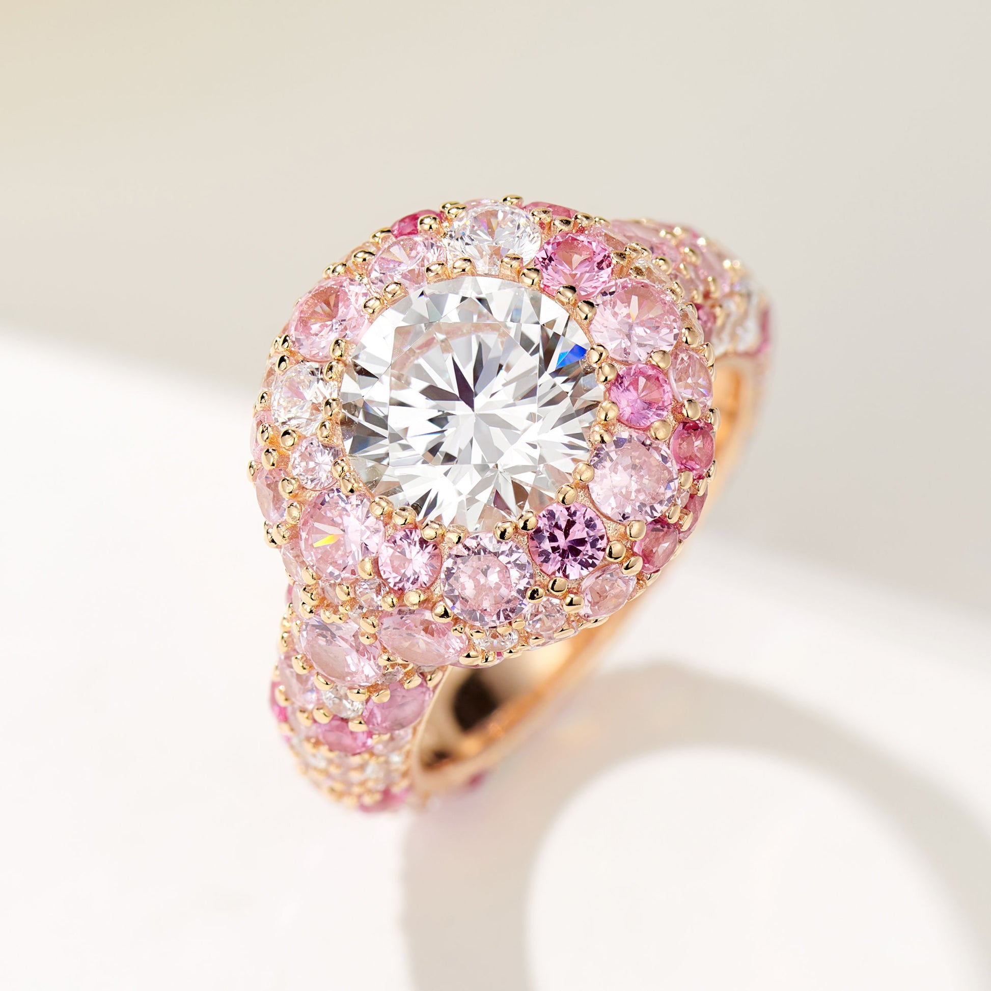 Pink Gemstone Candy Ring | Silver Ring