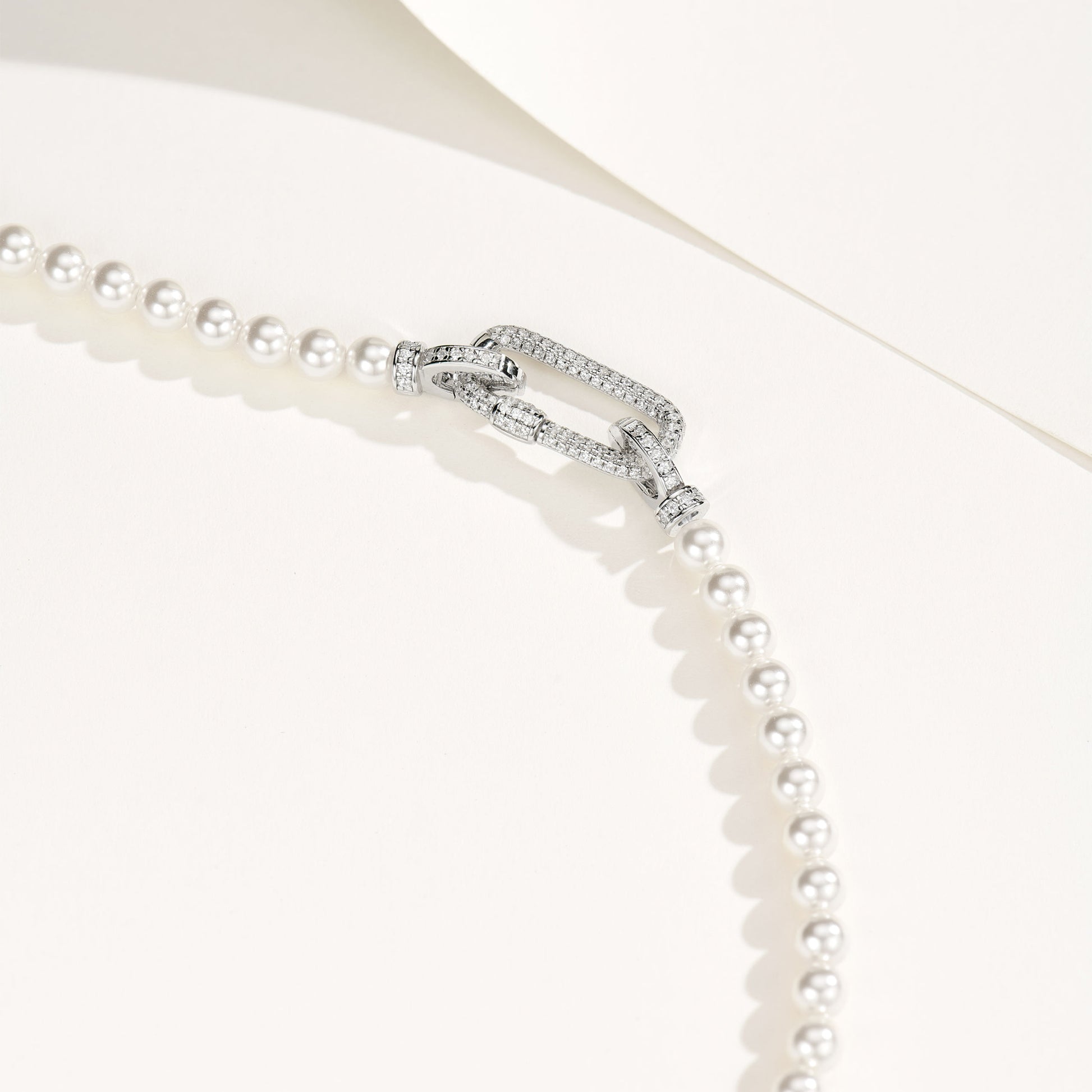 Pearl Strand Necklace With Universal Clasp  | Silver Necklace