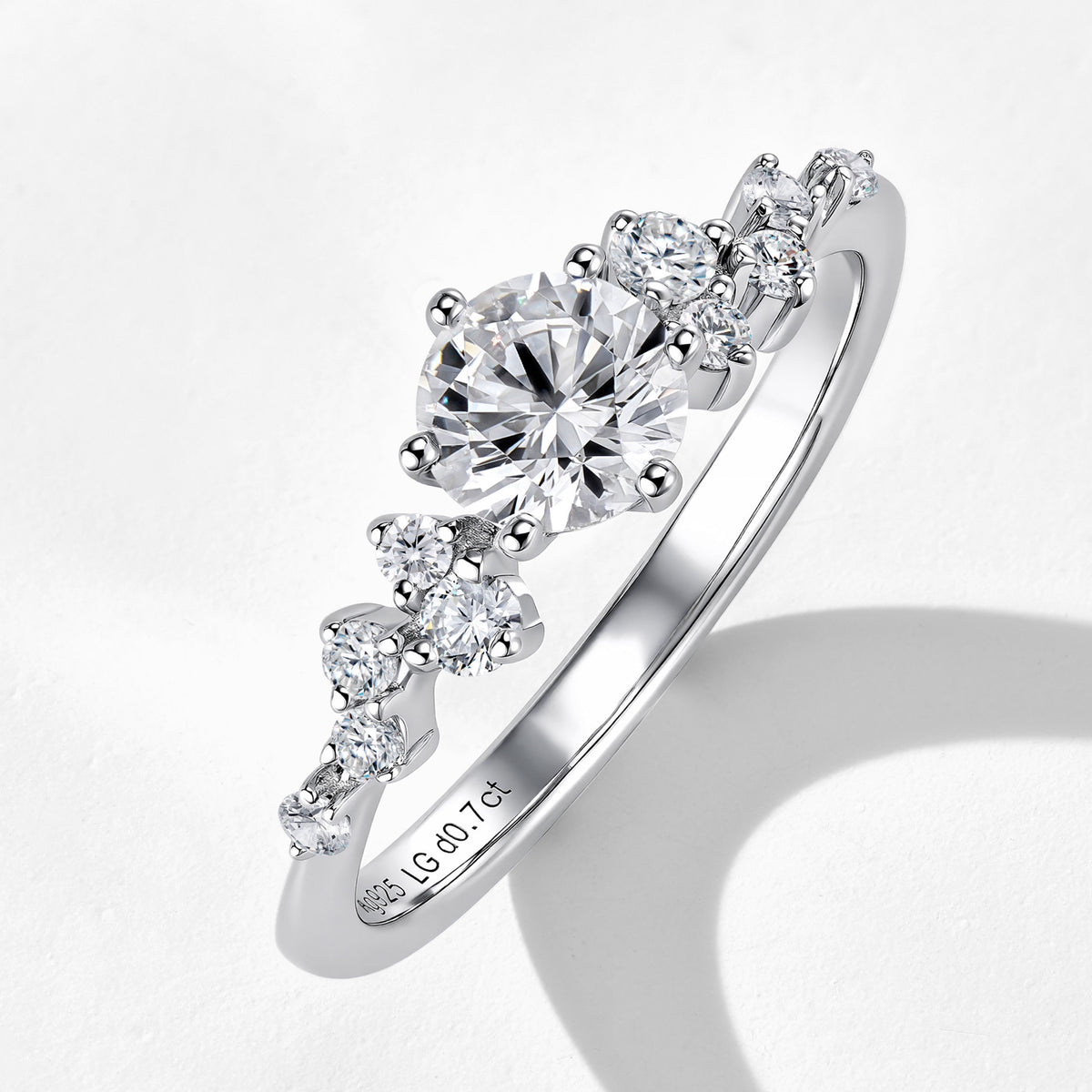 Lab Grown Diamond Love Letter Ring | Silver Ring