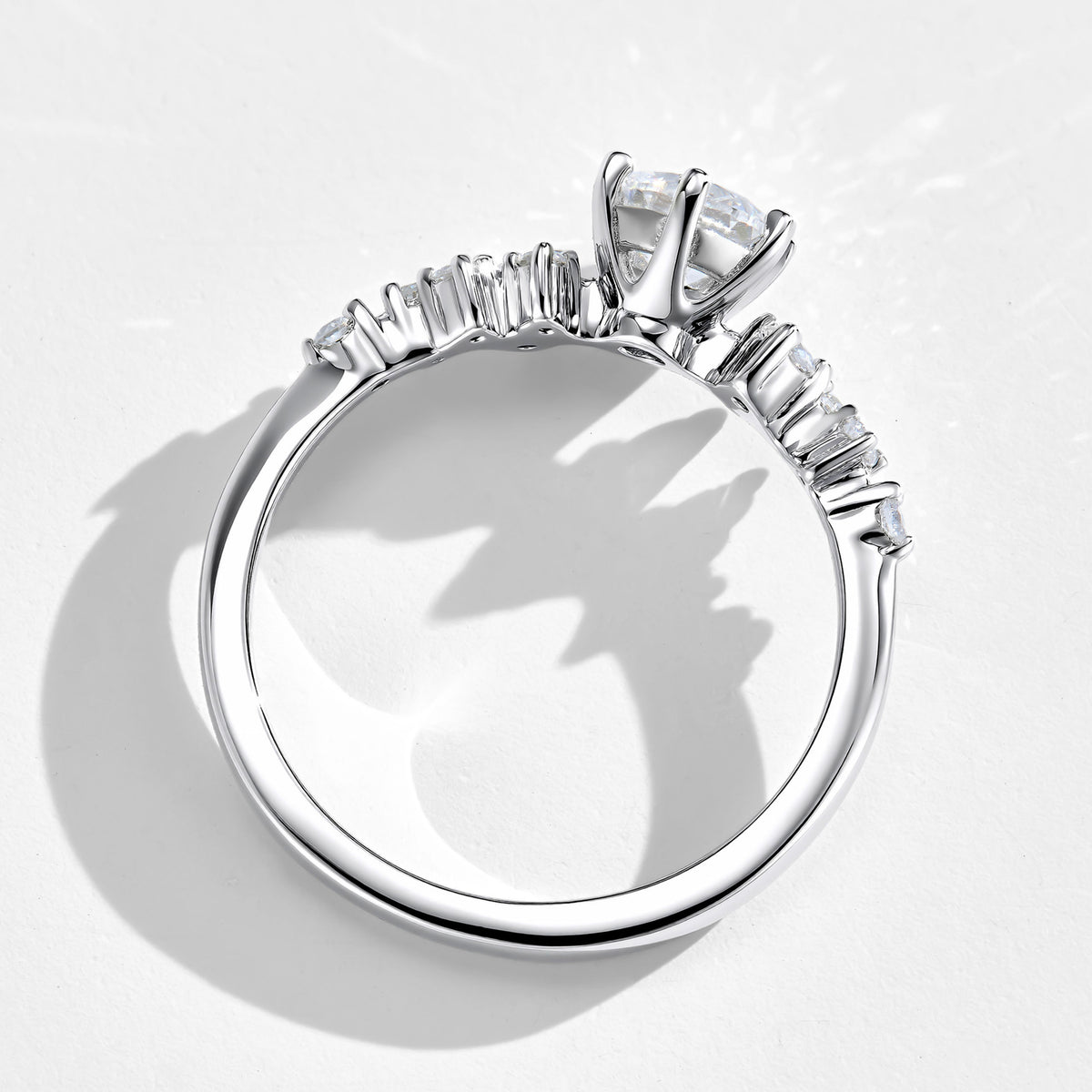 Lab Grown Diamond Love Letter Ring | Silver Ring