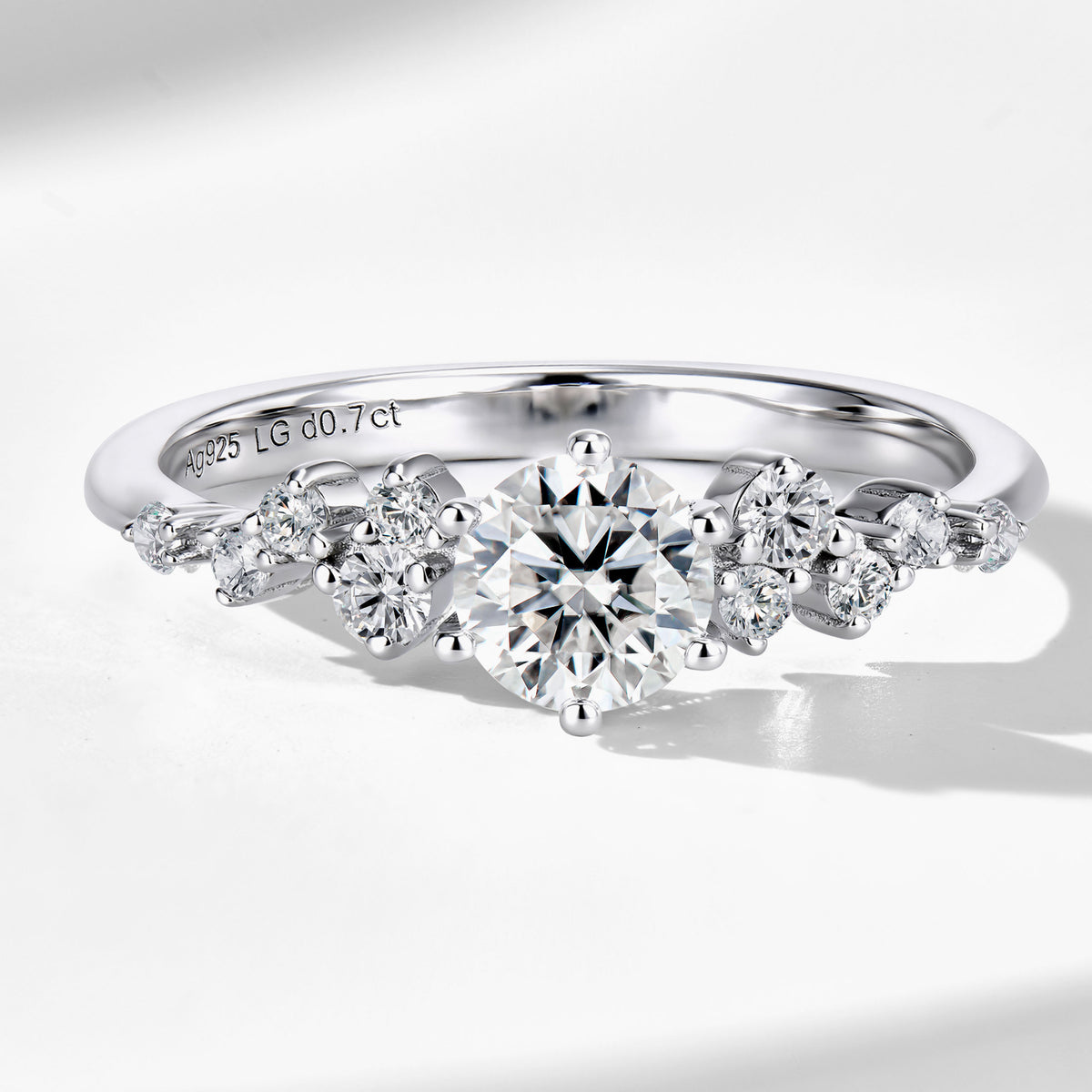 Lab Grown Diamond Love Letter Ring | Silver Ring