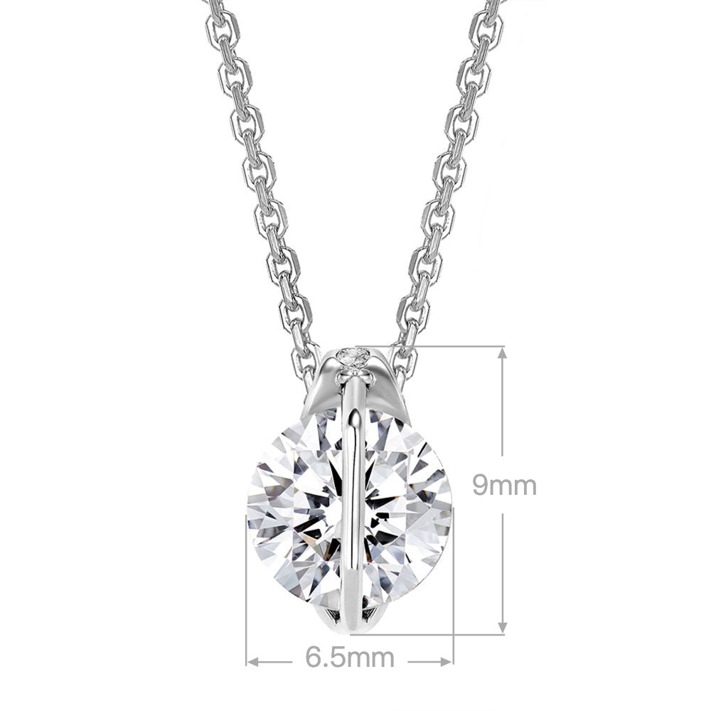 Vivid Sparkling Necklace | Silver Necklace