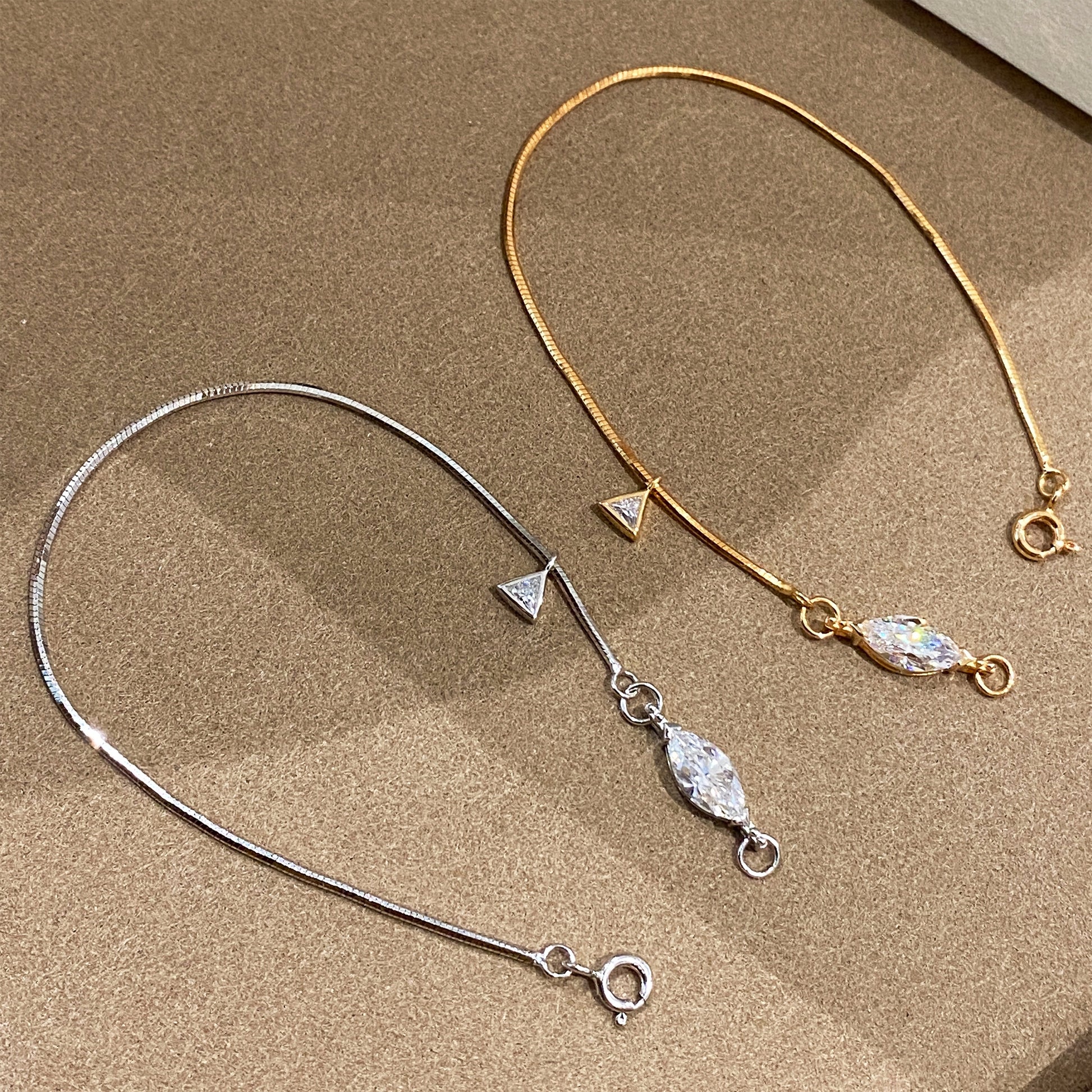 Marquise Snake Bone Bracelet｜Silver Bracelet