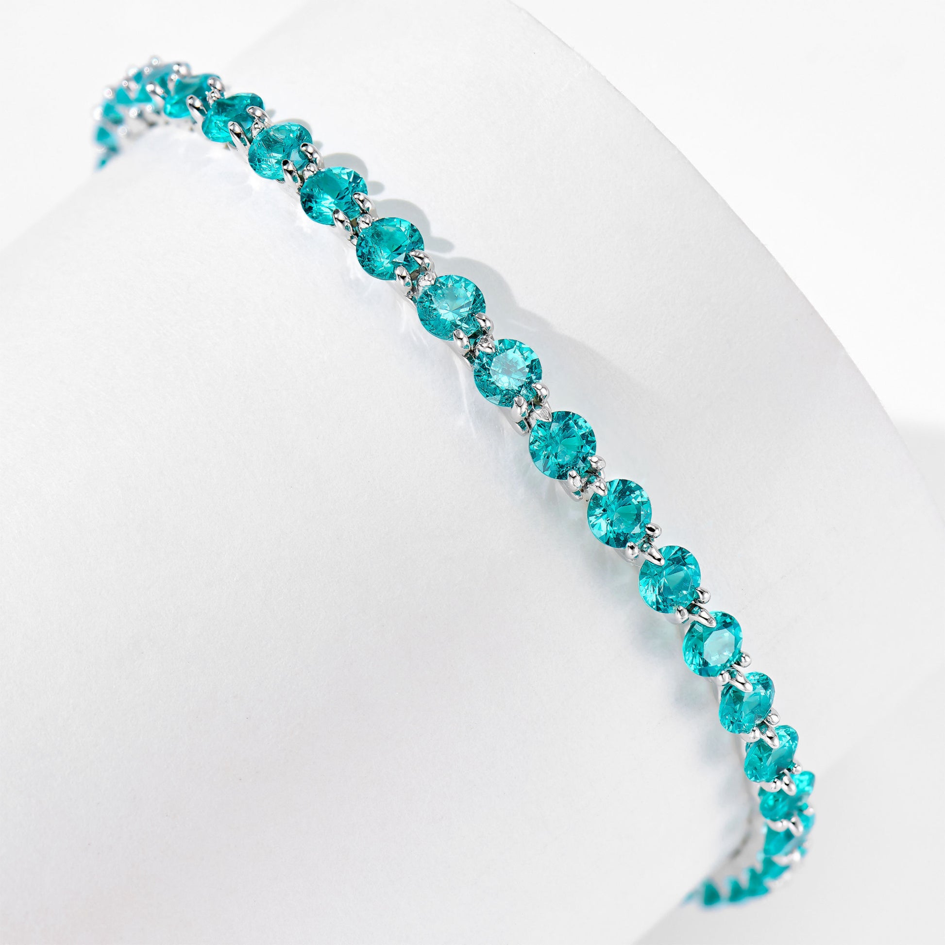 3.5mm Blue Gemstone Bracelet｜Silver Bracelet