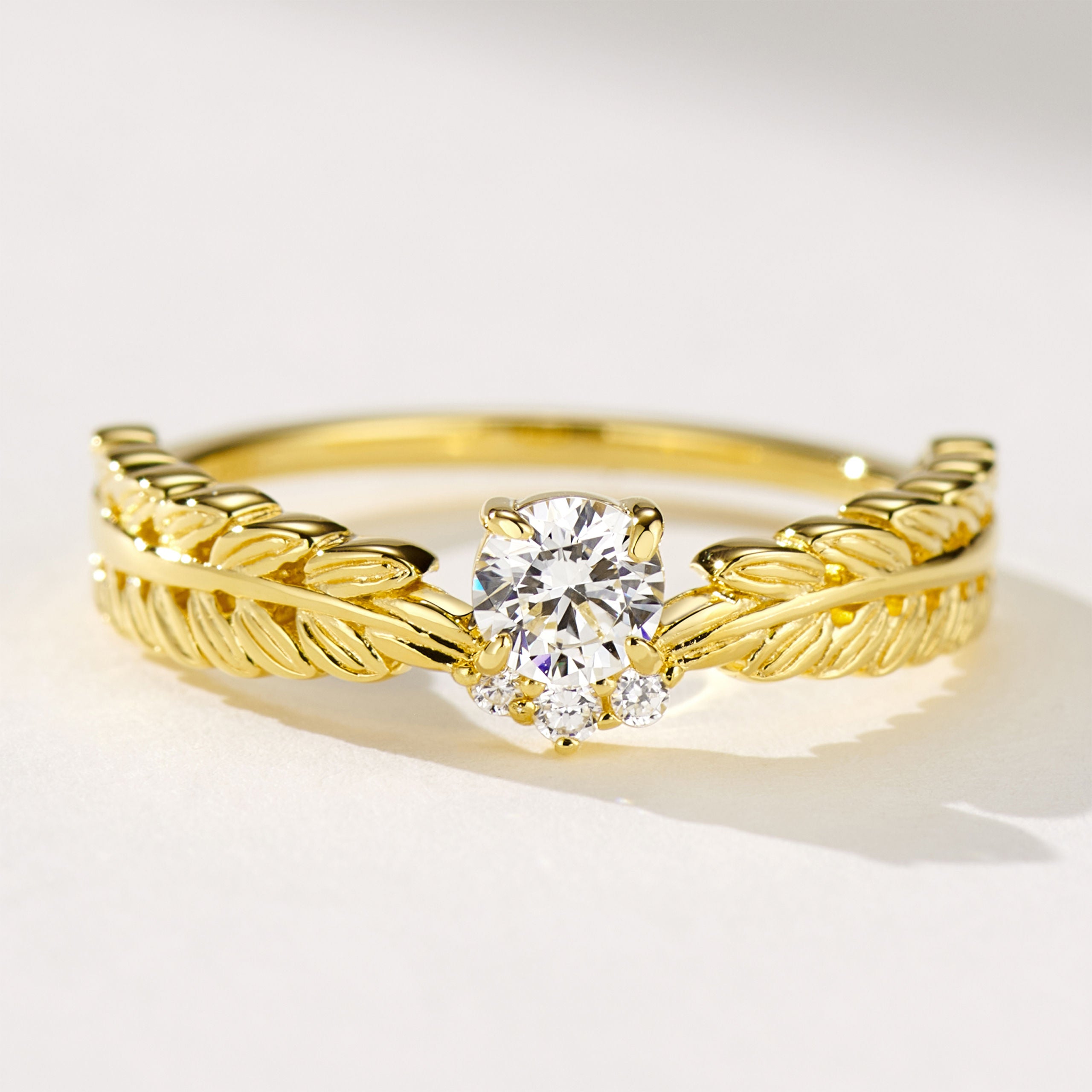 Ins Style Leaf Crown Ring｜Silver Ring