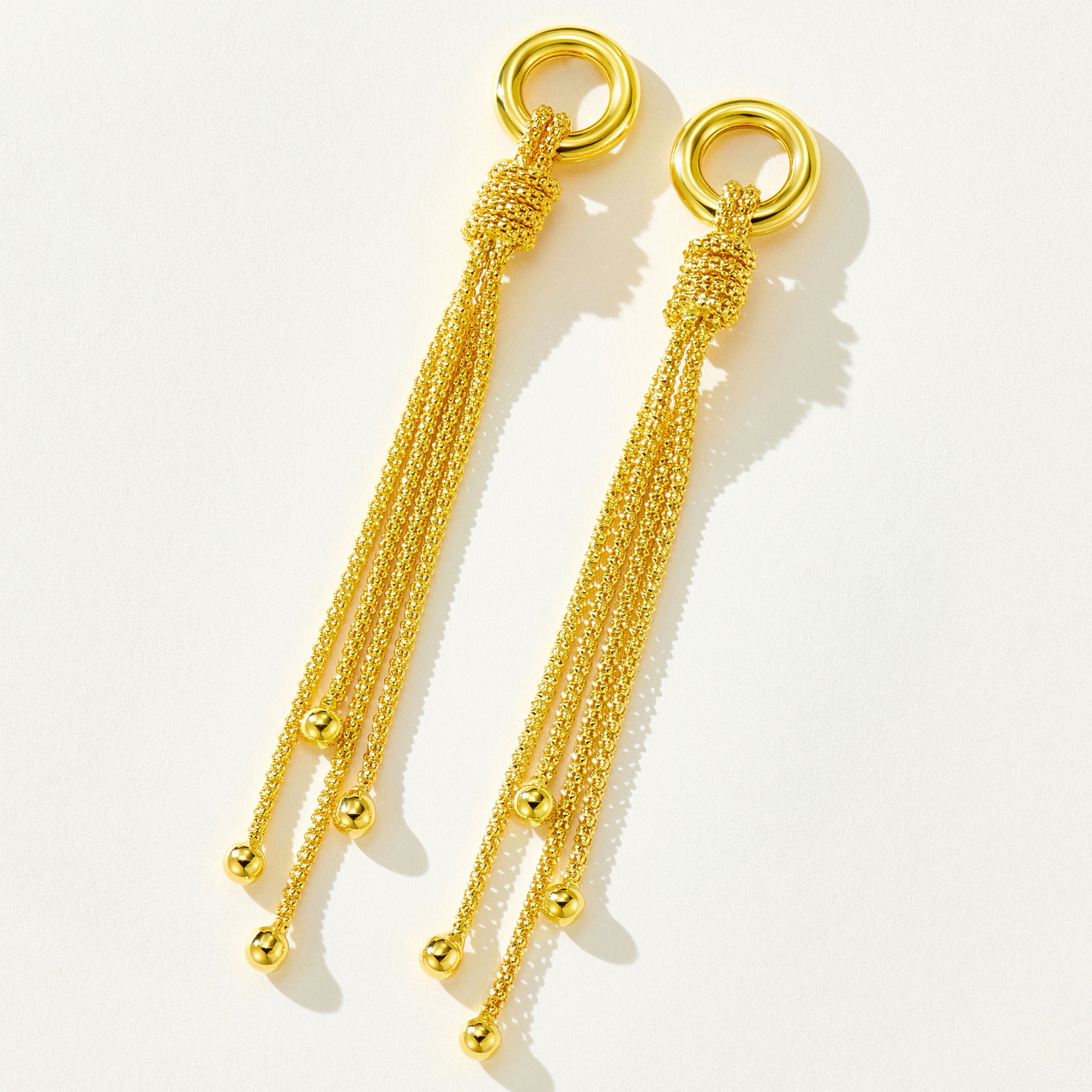 Italian Fringed Earrings | Silver Earrings