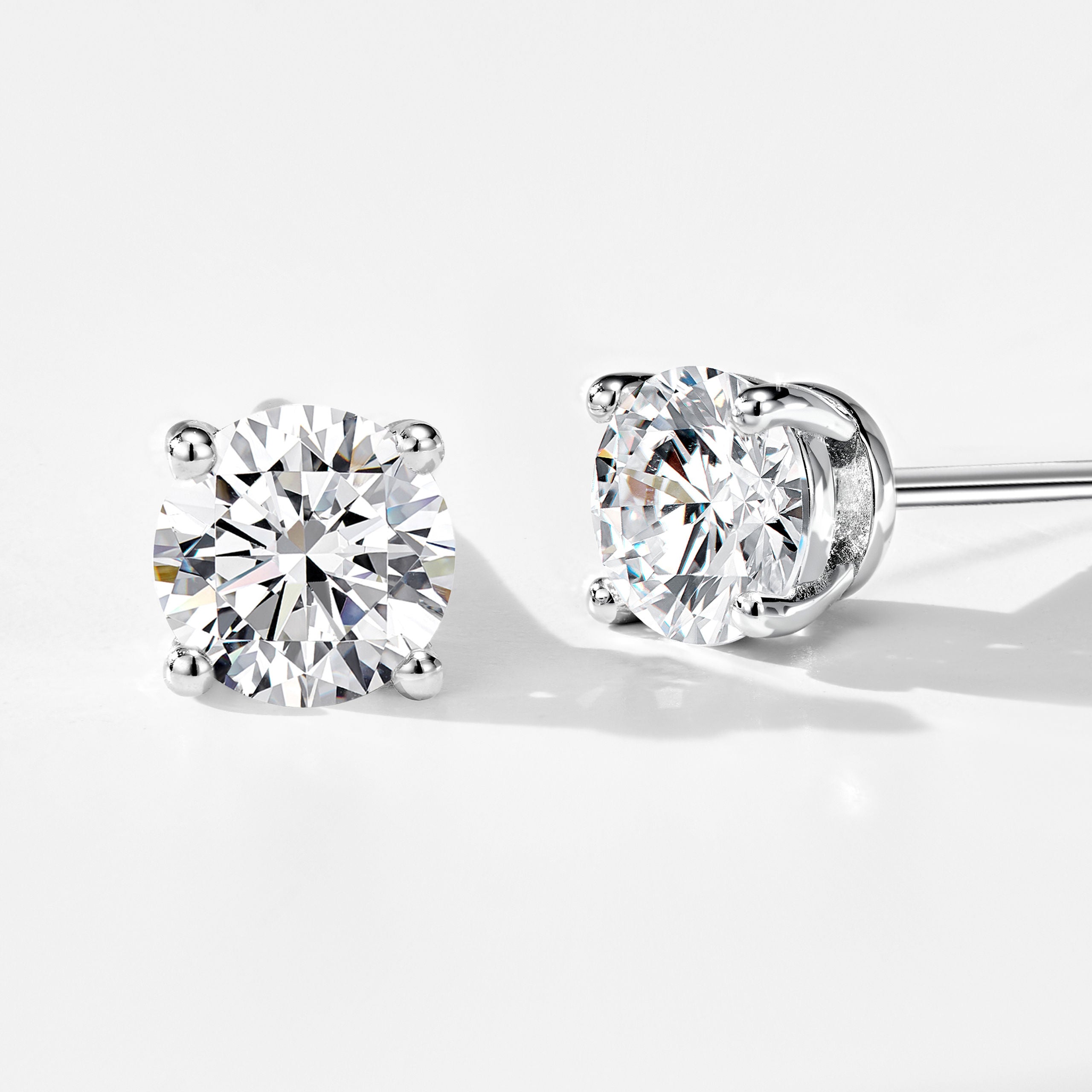 0.23ct Lab Grown Diamond Stud Earrings | Silver Earrings