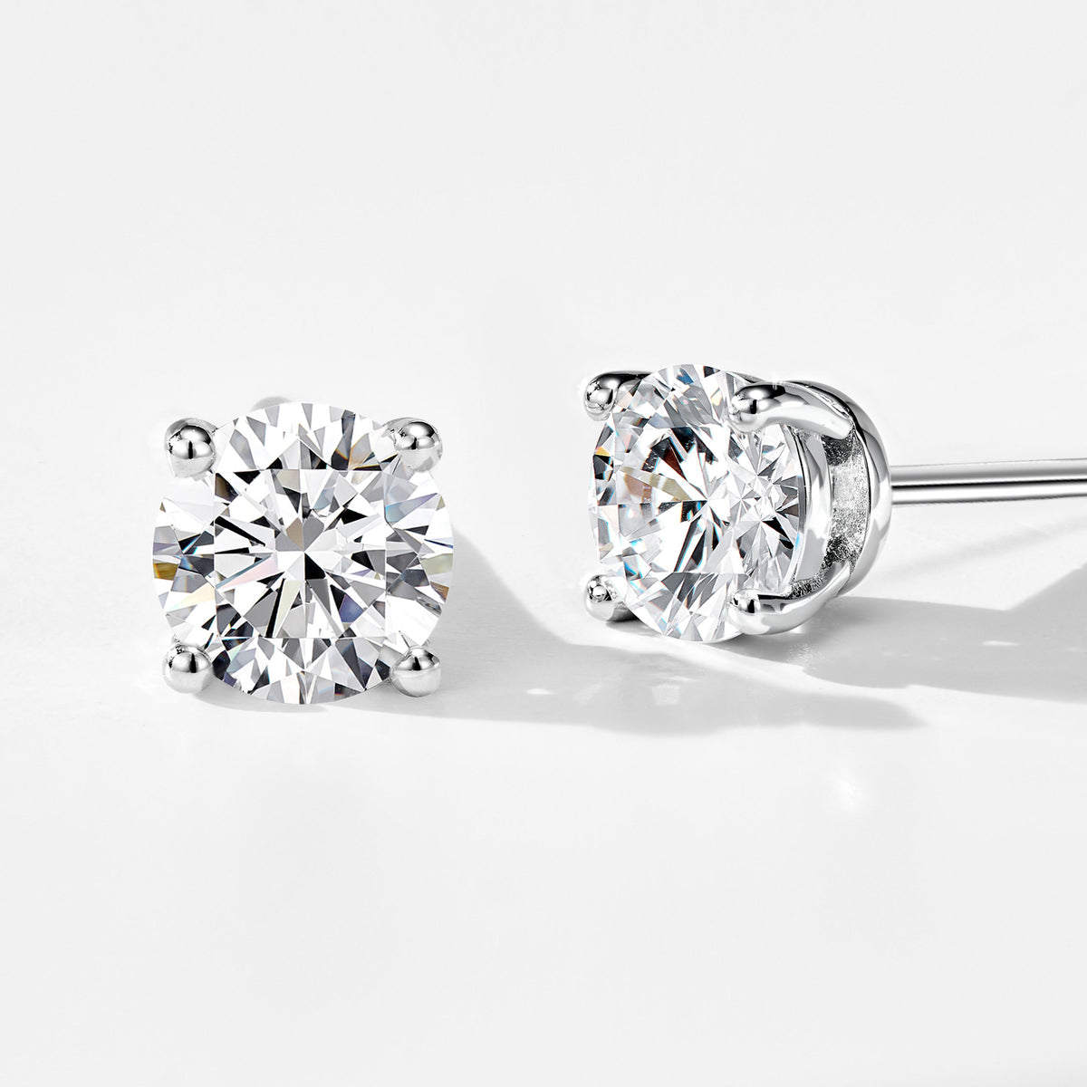 0.23ct Lab Grown Diamond Stud Earrings | Silver Earrings