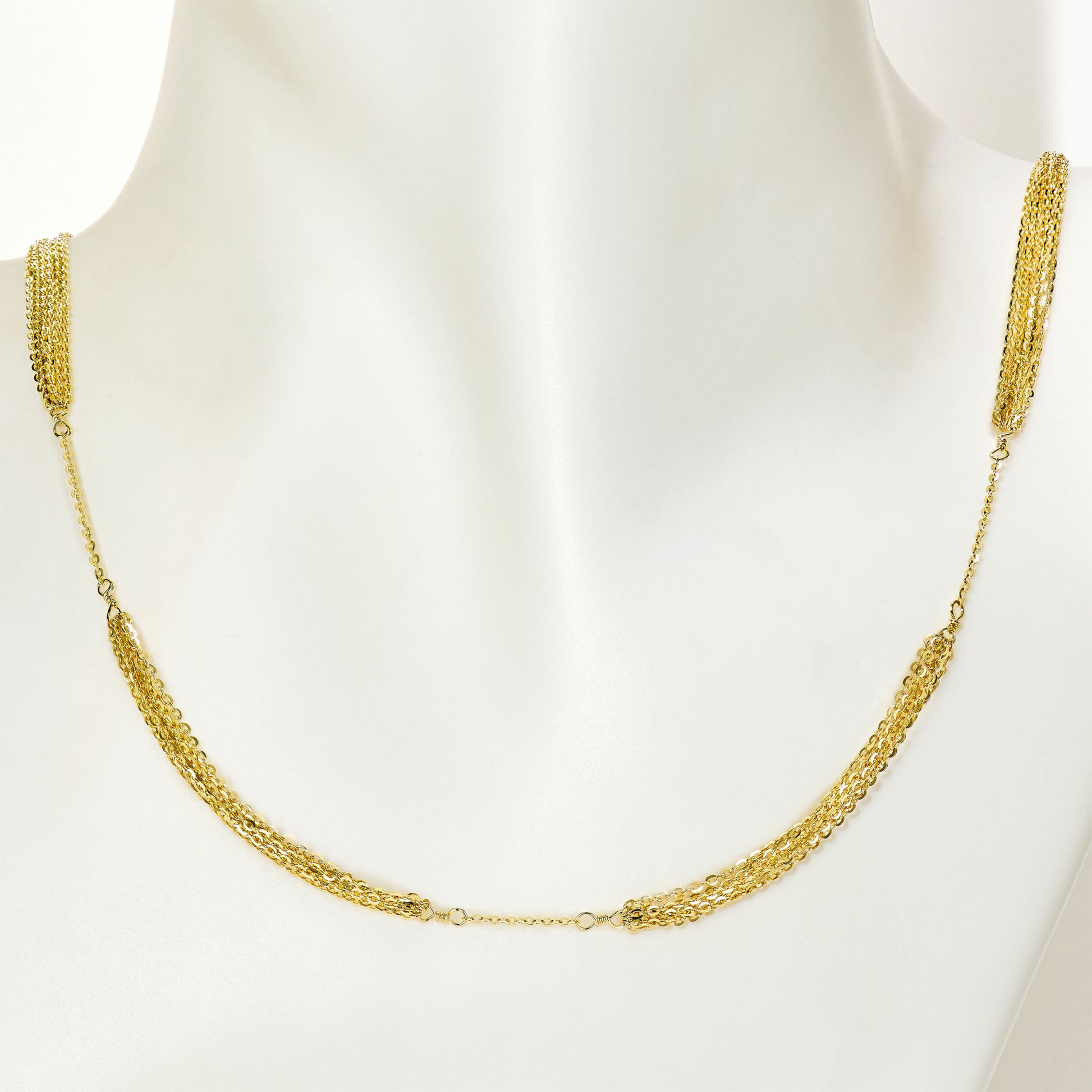 Sparkling Waterfall Necklace | Silver Necklace