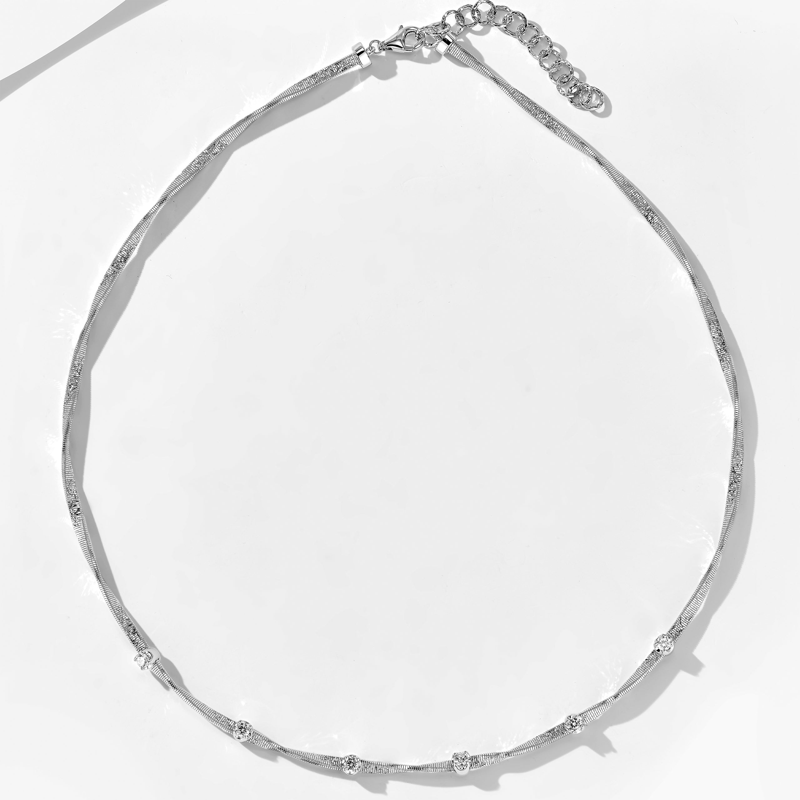 Italian Fine Gold Wire Necklace | Silver Necklace