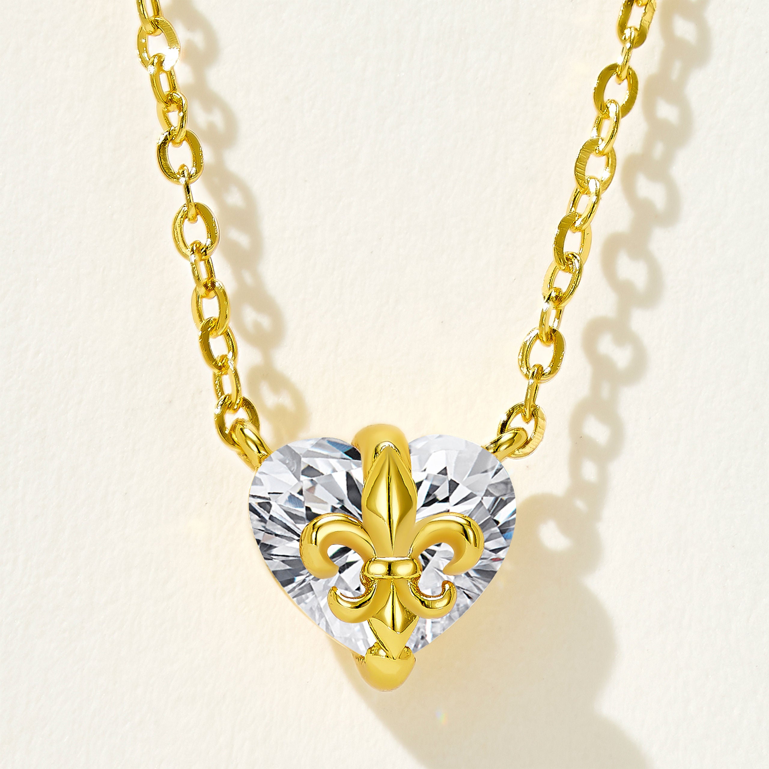 Iris Heart Gemstone Necklace｜Silver Necklace