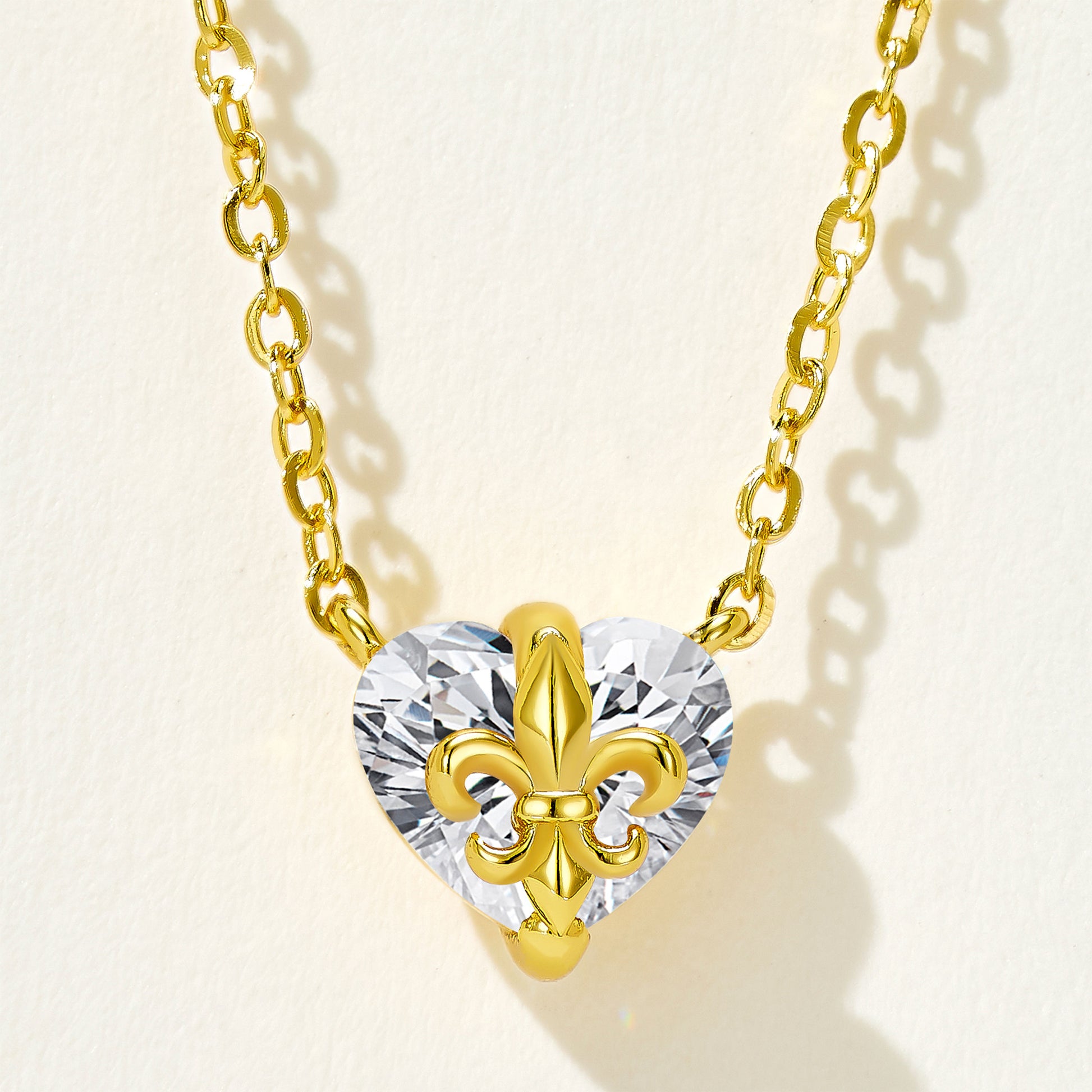 Iris Heart Gemstone Necklace｜Silver Necklace