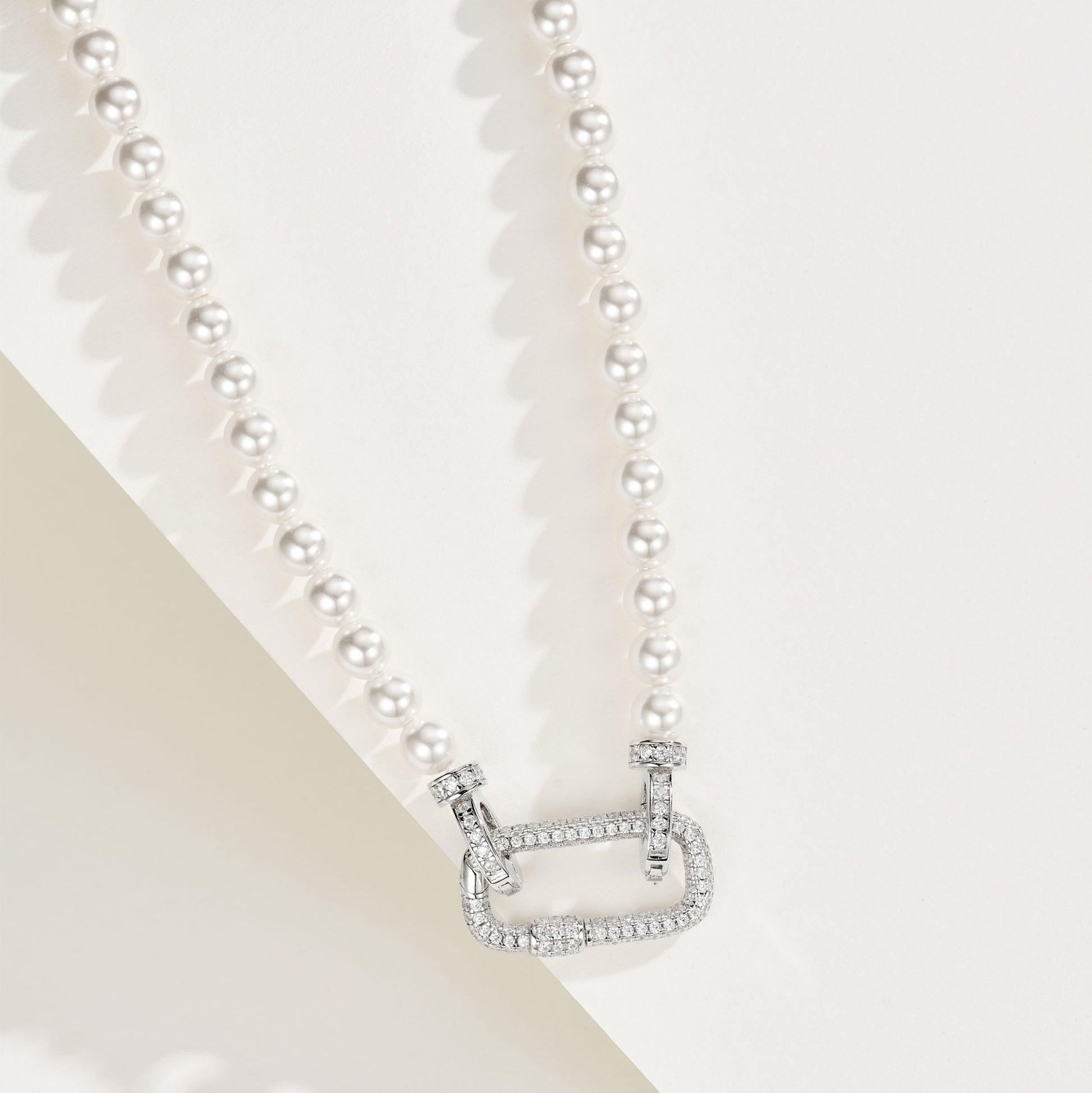 Pearl Strand Necklace With Universal Clasp  | Silver Necklace
