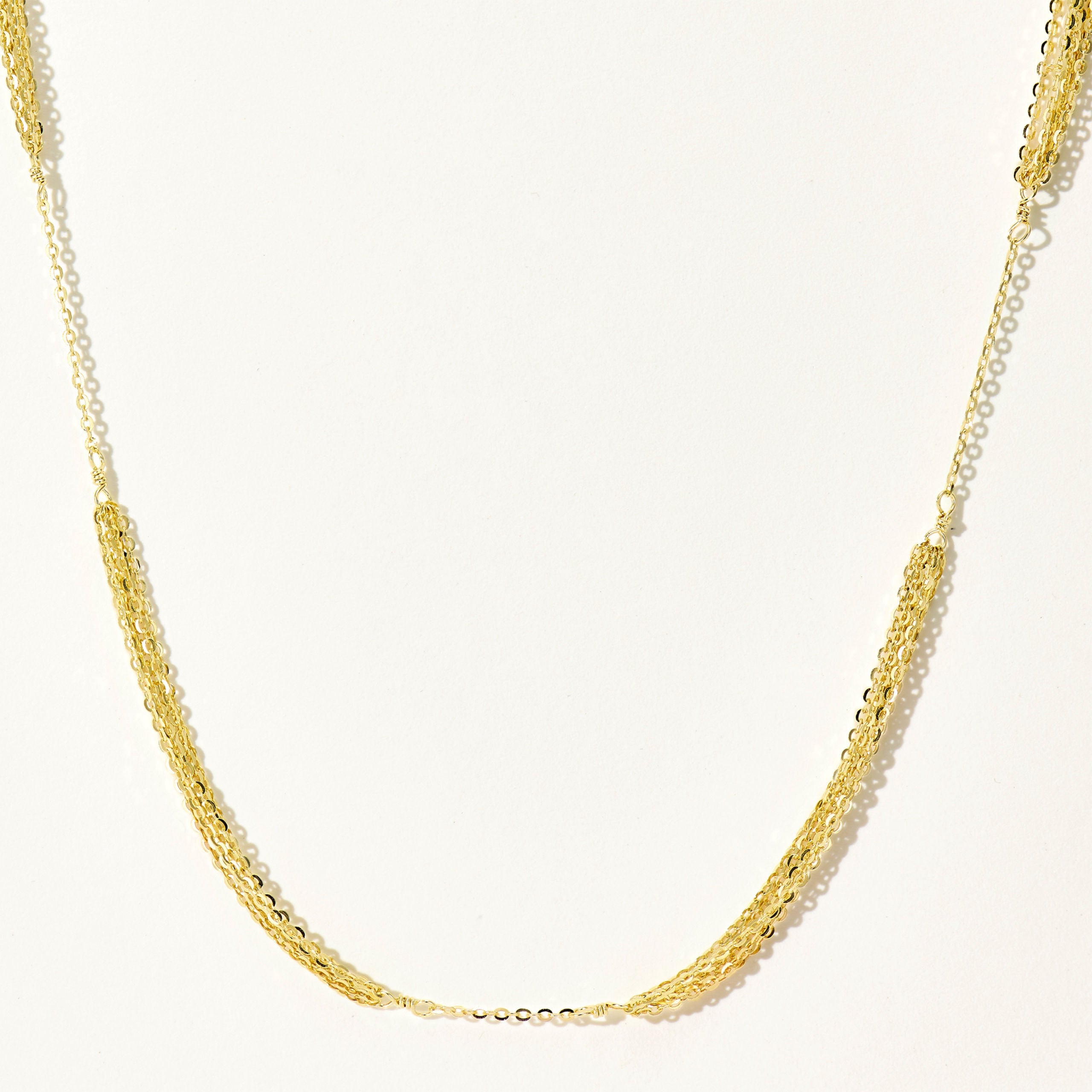 Sparkling Waterfall Necklace | Silver Necklace