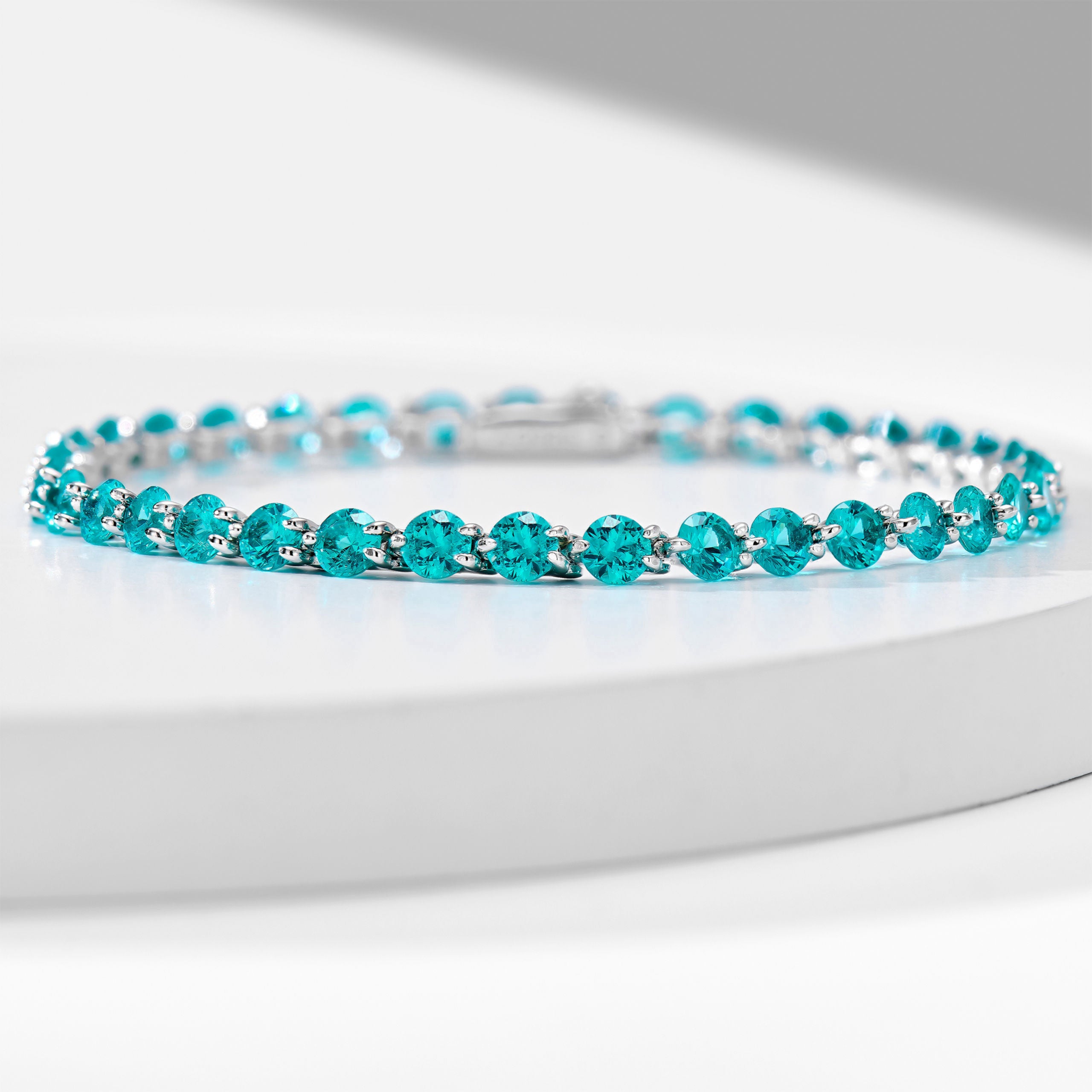 3.5mm Blue Gemstone Bracelet｜Silver Bracelet