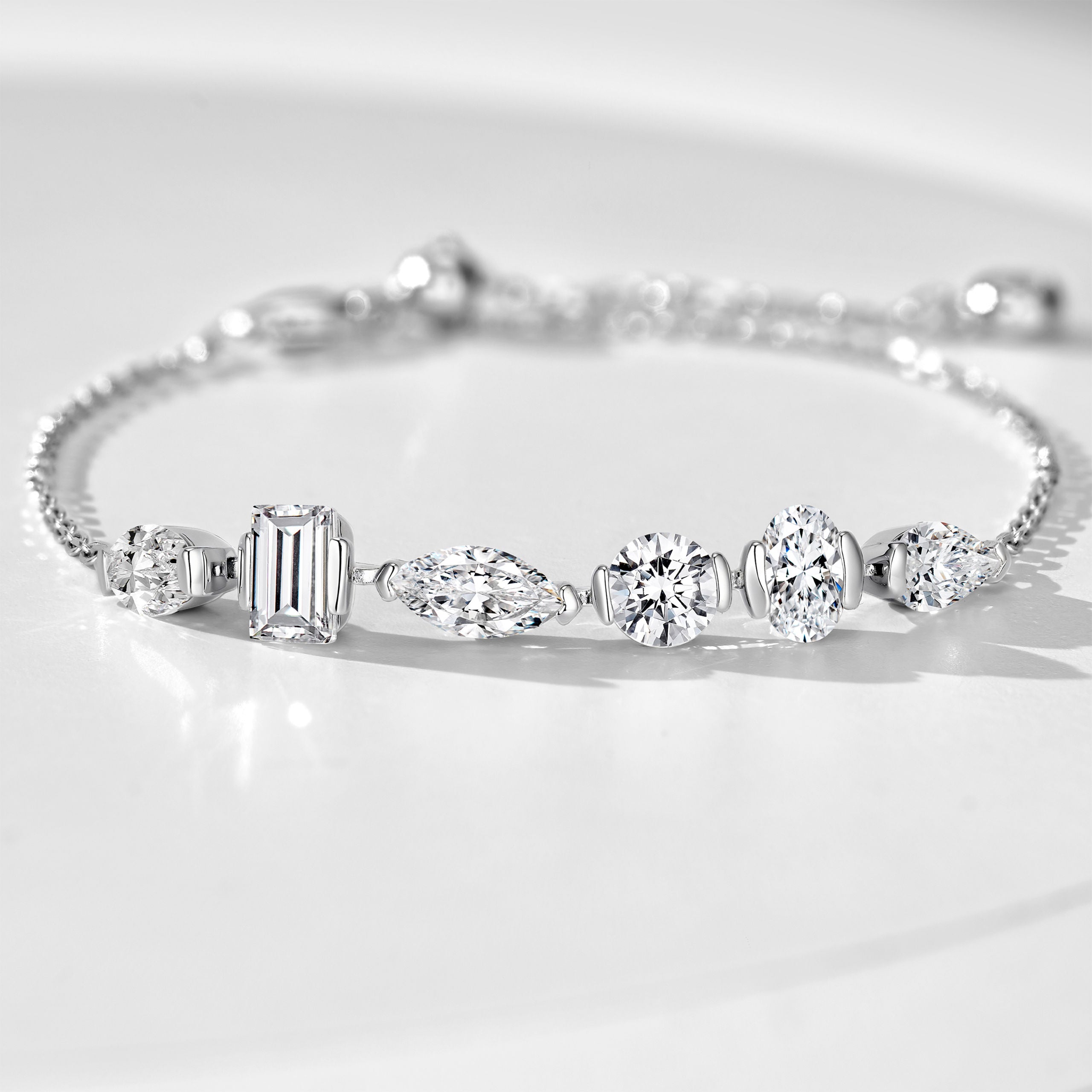 Multi-cut Smile Bracelet｜Silver Bracelet