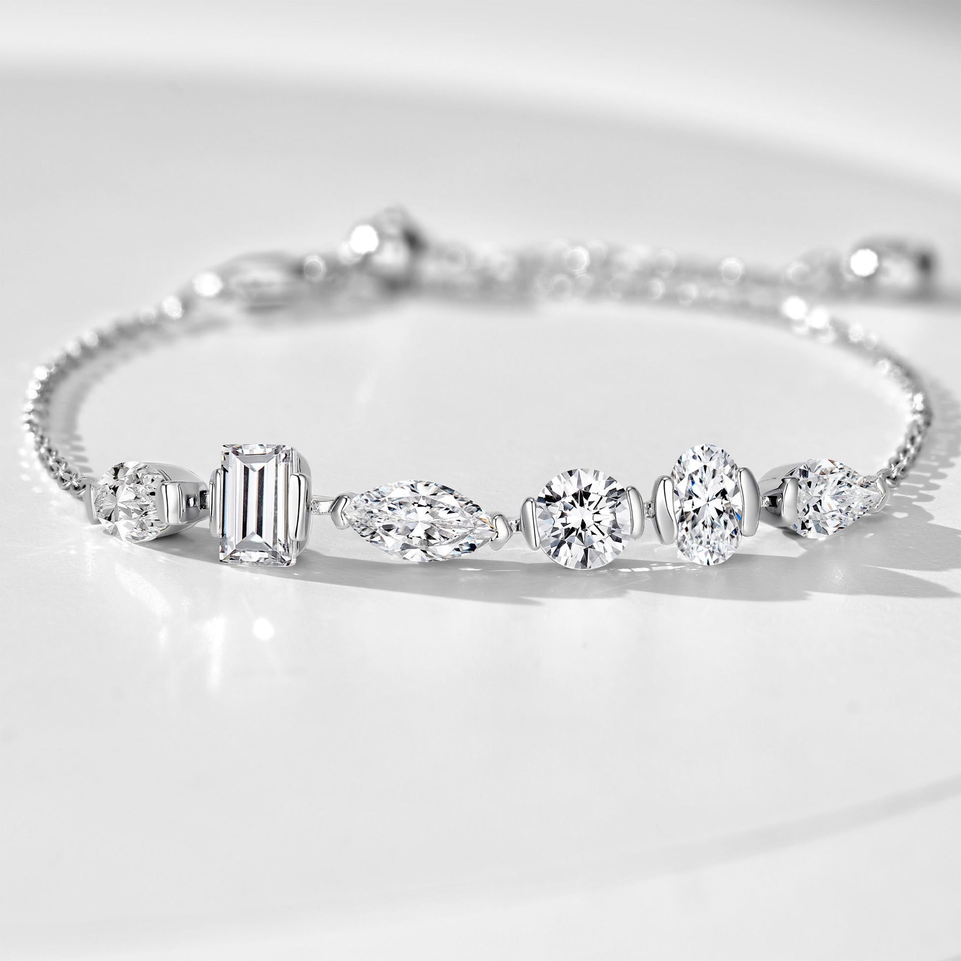 Multi-cut Smile Bracelet｜Silver Bracelet