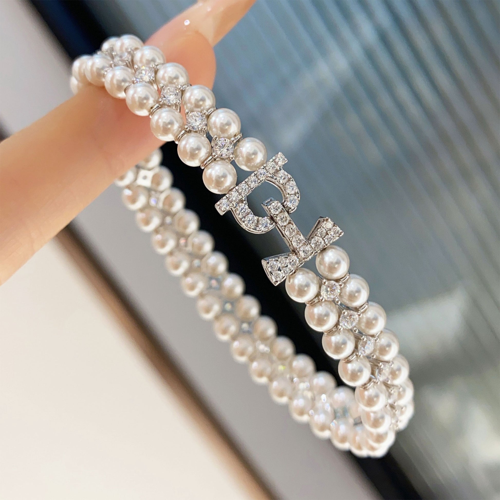 4mm Double-Row Pearl Bracelet｜Silver Bracelet