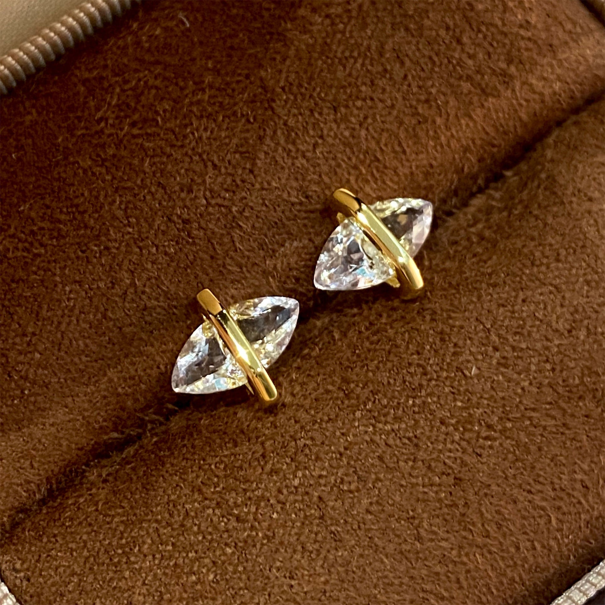 White Crystal Marquise Earrings | Silver Earrings