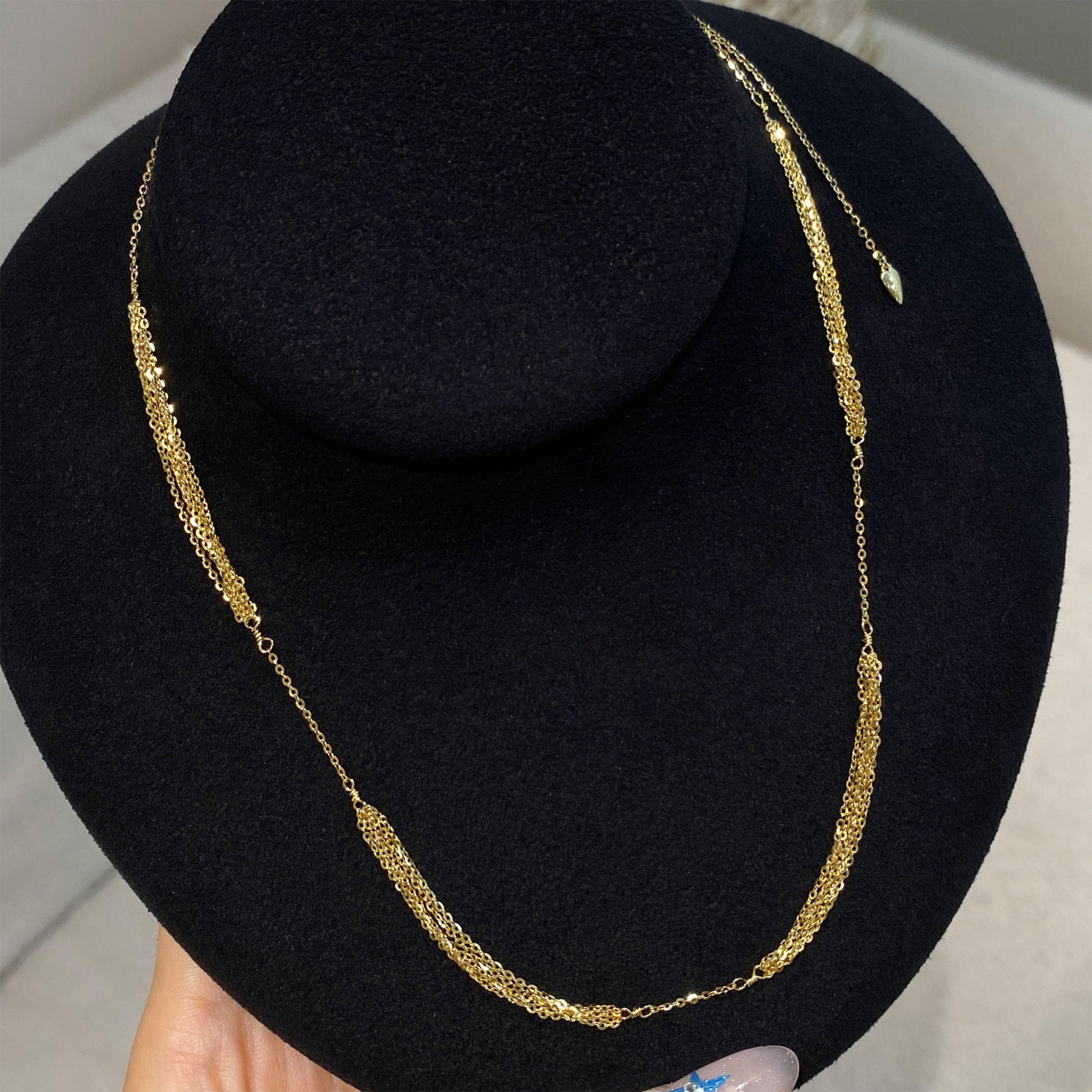 Sparkling Waterfall Necklace | Silver Necklace