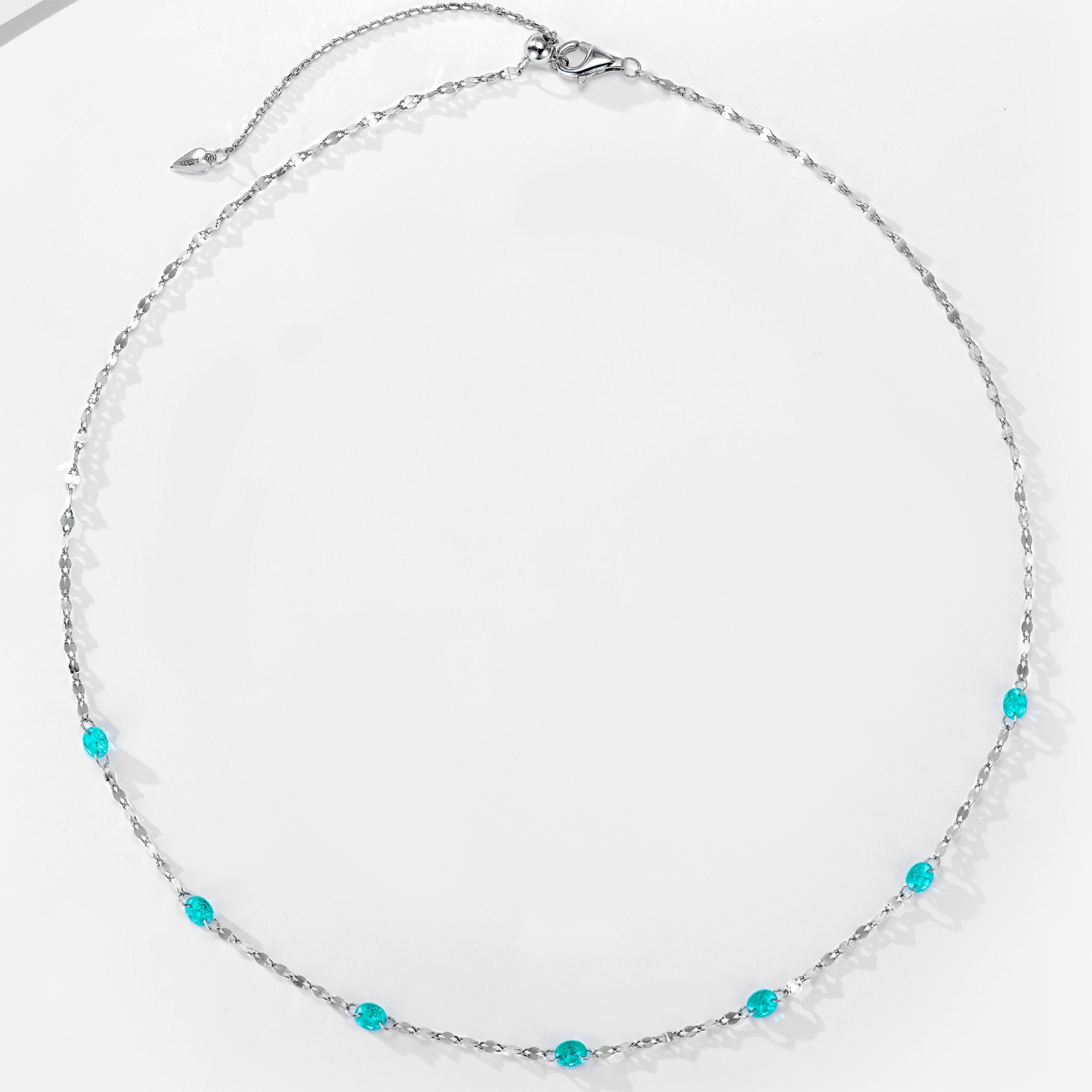 Shimmer Wave Choker Necklace | Silver Necklace