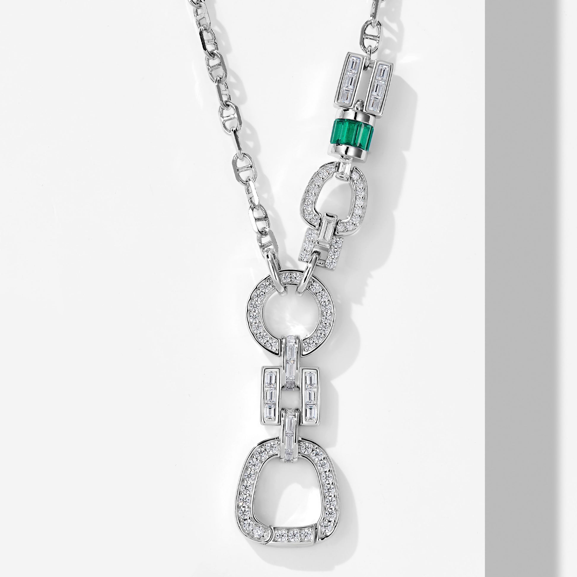 Seamless Inlay Universal Clasp Necklace | Sterling Silver