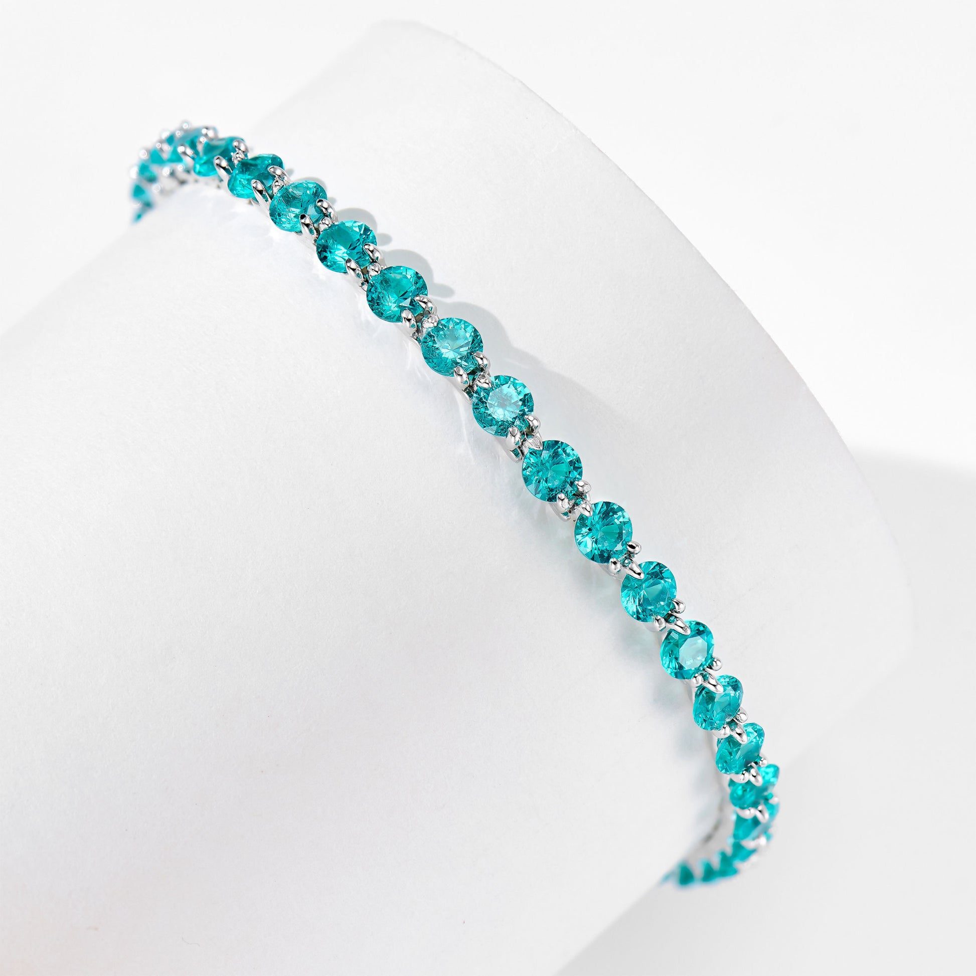 4mm Blue Gemstone Bracelet｜Silver Bracelet