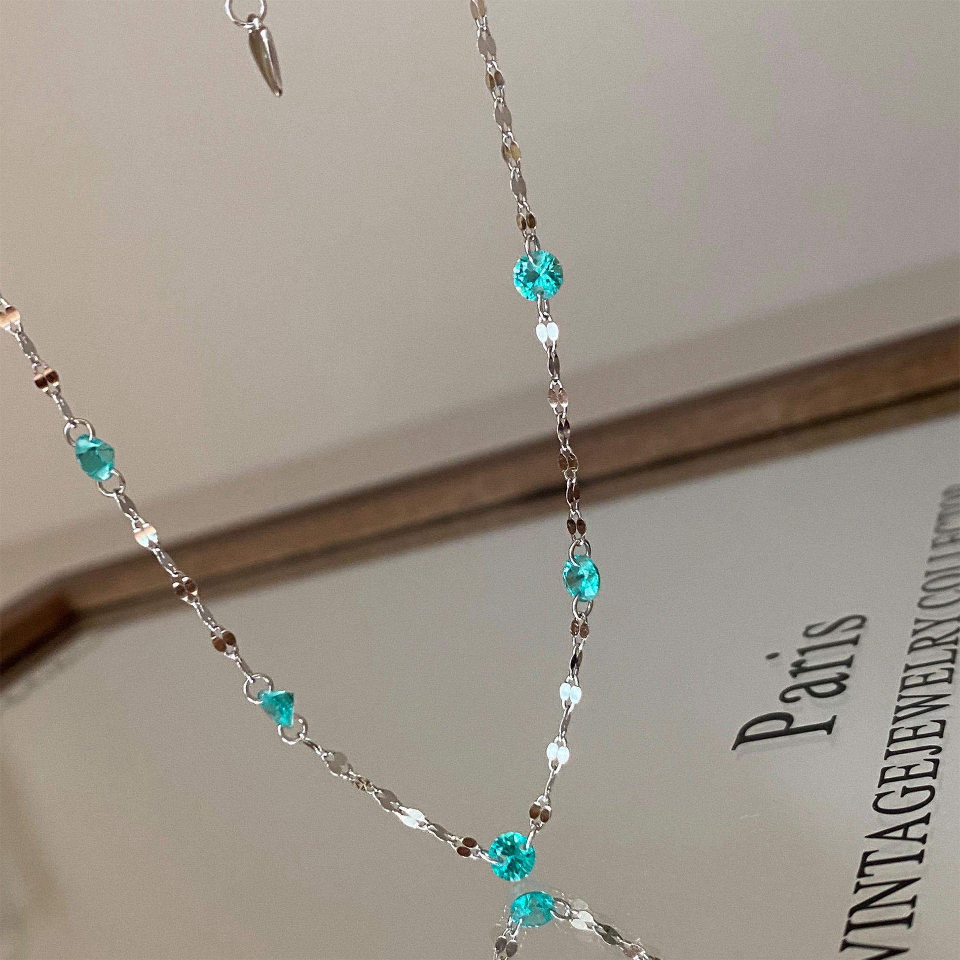 Shimmer Wave Choker Necklace | Silver Necklace