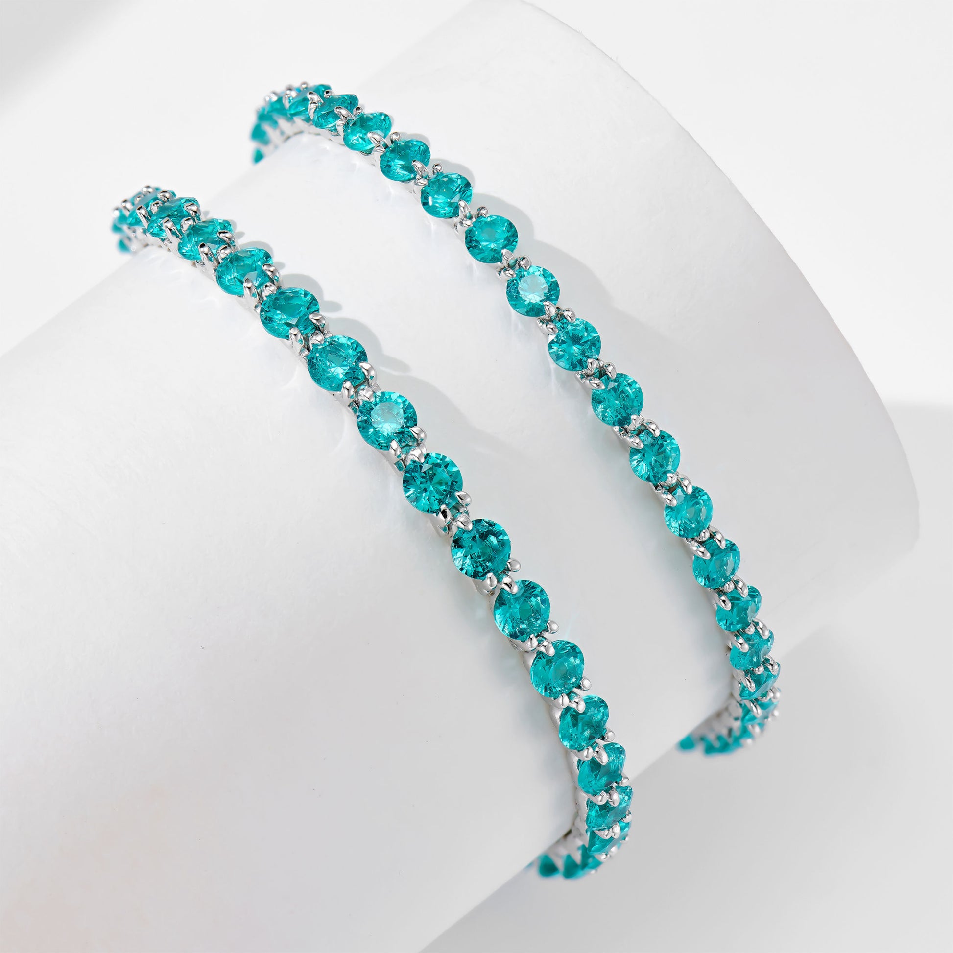 4mm Blue Gemstone Bracelet｜Silver Bracelet
