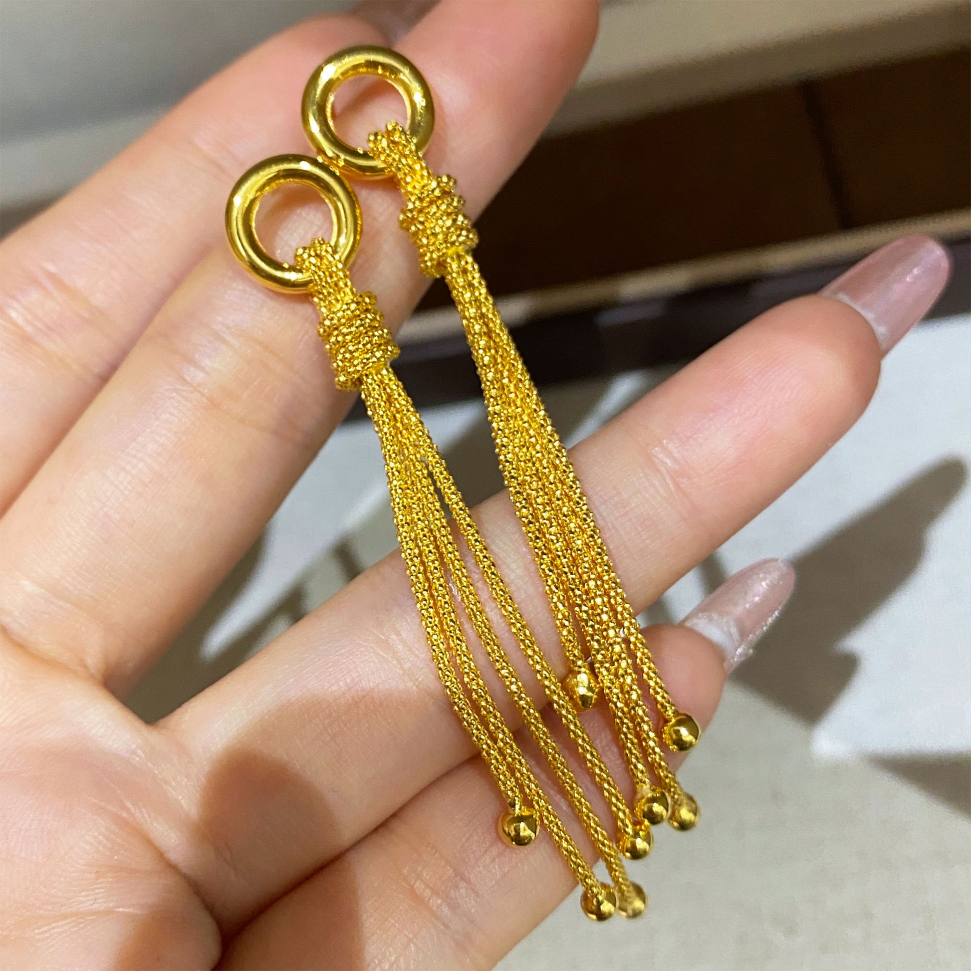 Italian Fringed Earrings | Silver Earrings