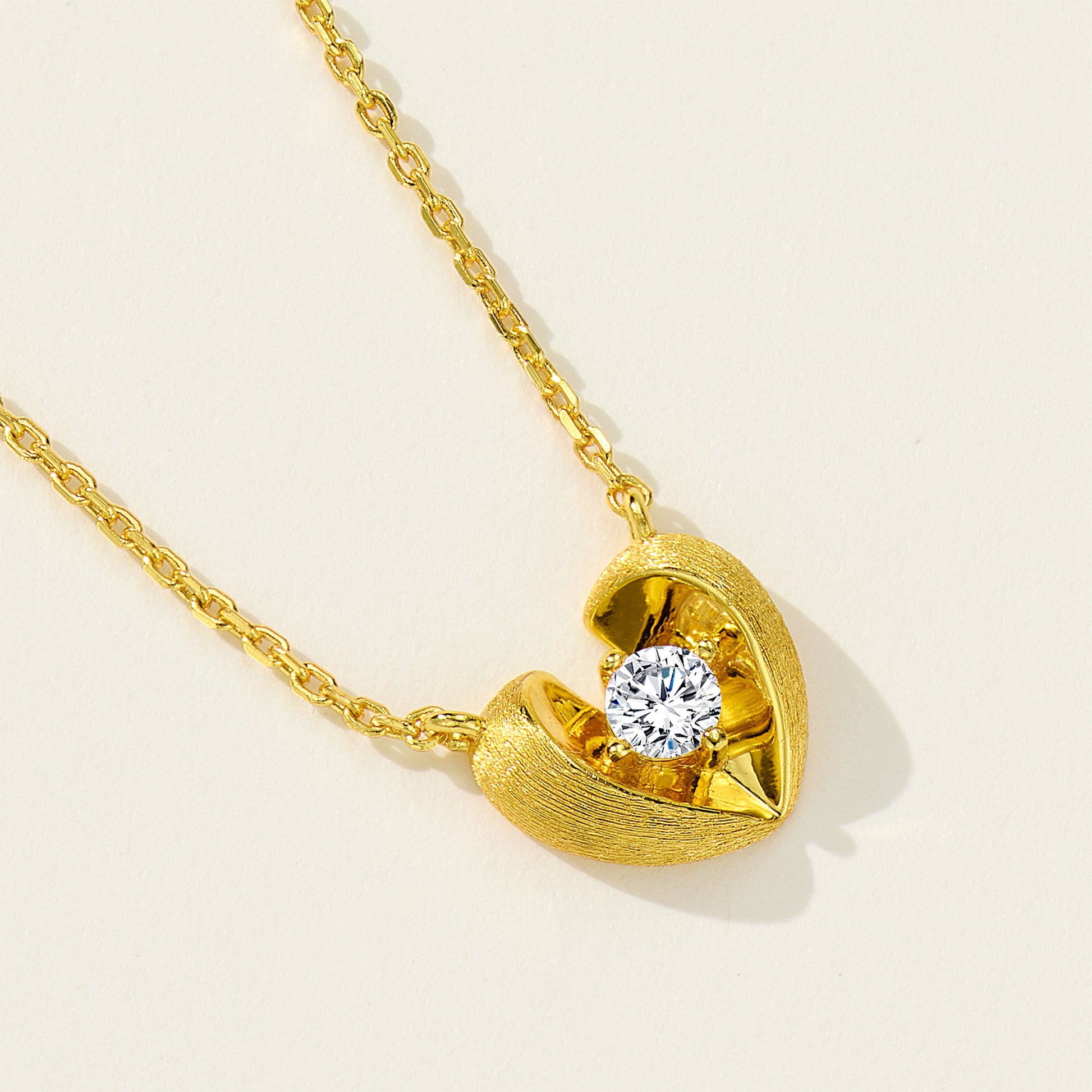 Romantic Heart Necklace | Silver Necklace