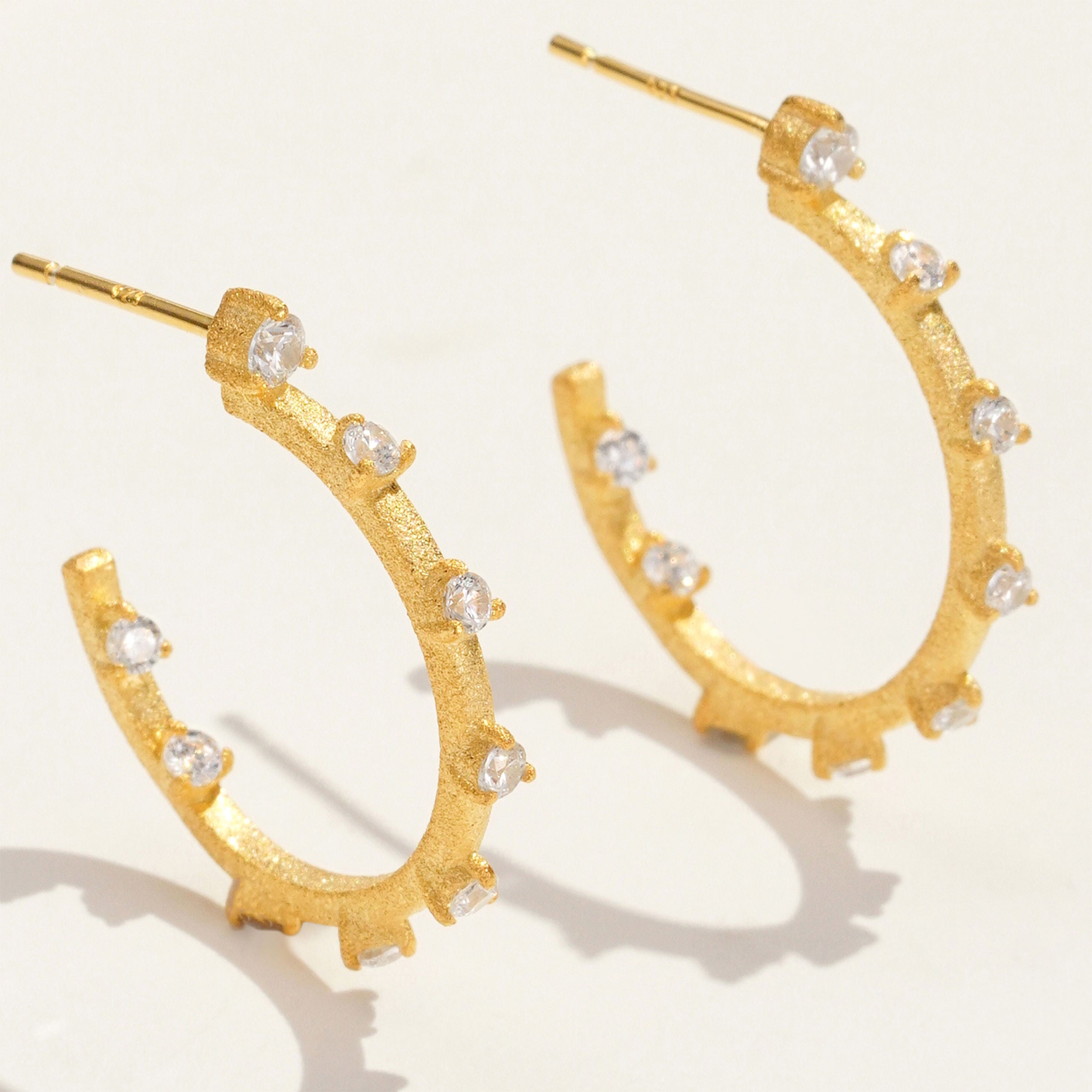 Hammered Branch Earrings | Silver Earrings