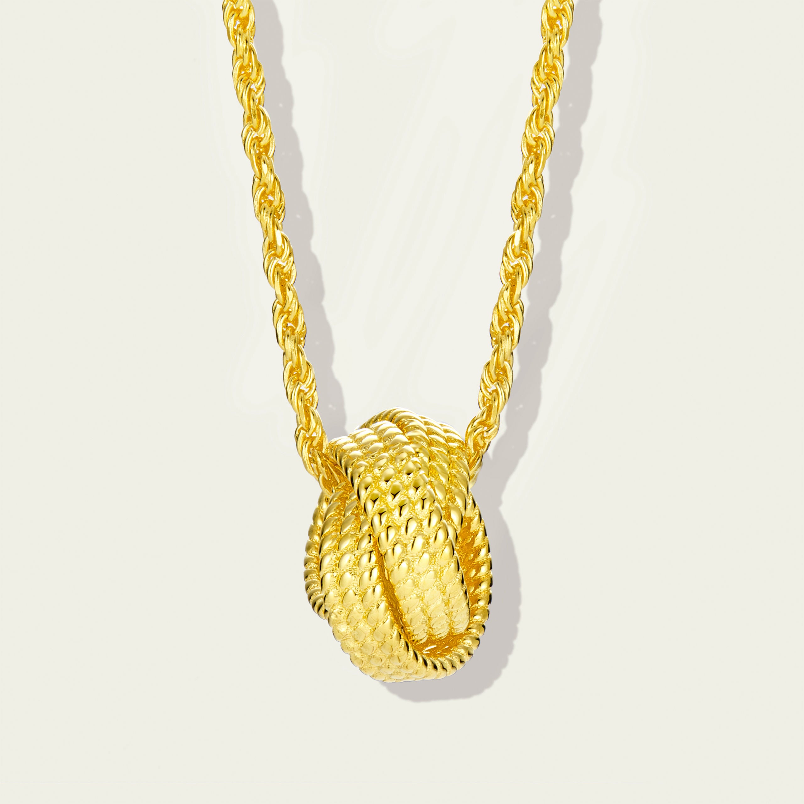 Vintage Knot Pendant Necklace | Silver Necklace