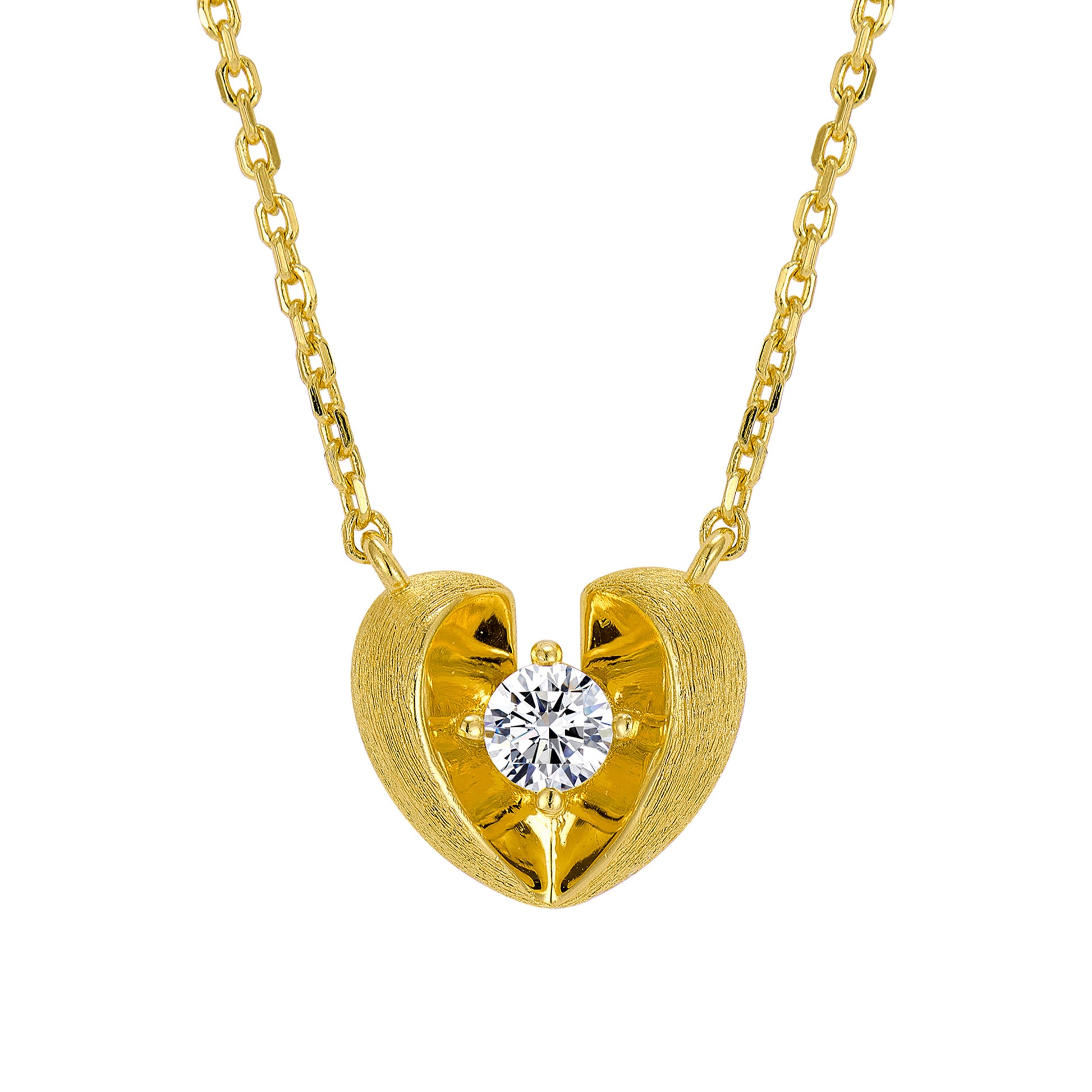 Romantic Heart Necklace | Silver Necklace