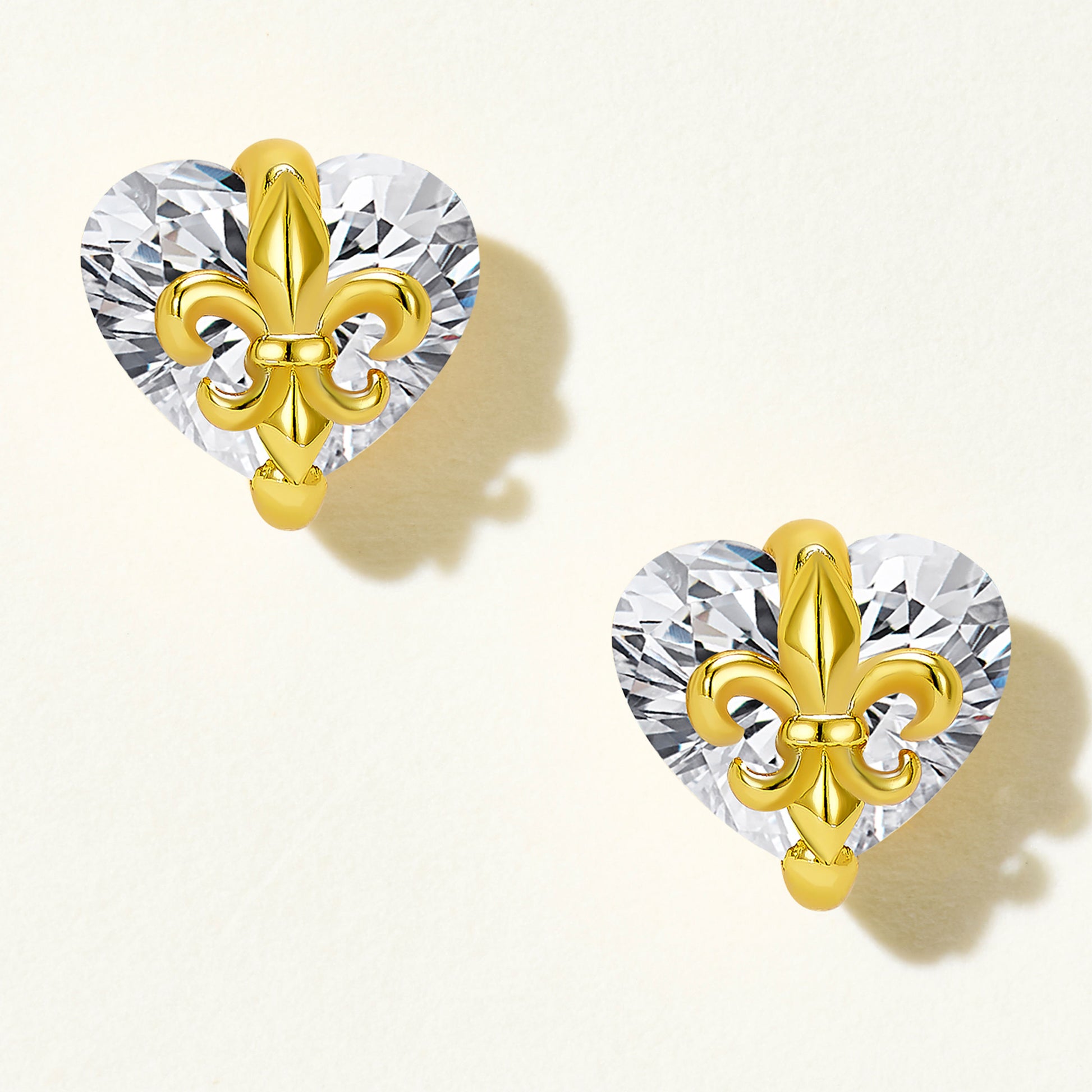 Iris Heart Earrings | Silver Earrings